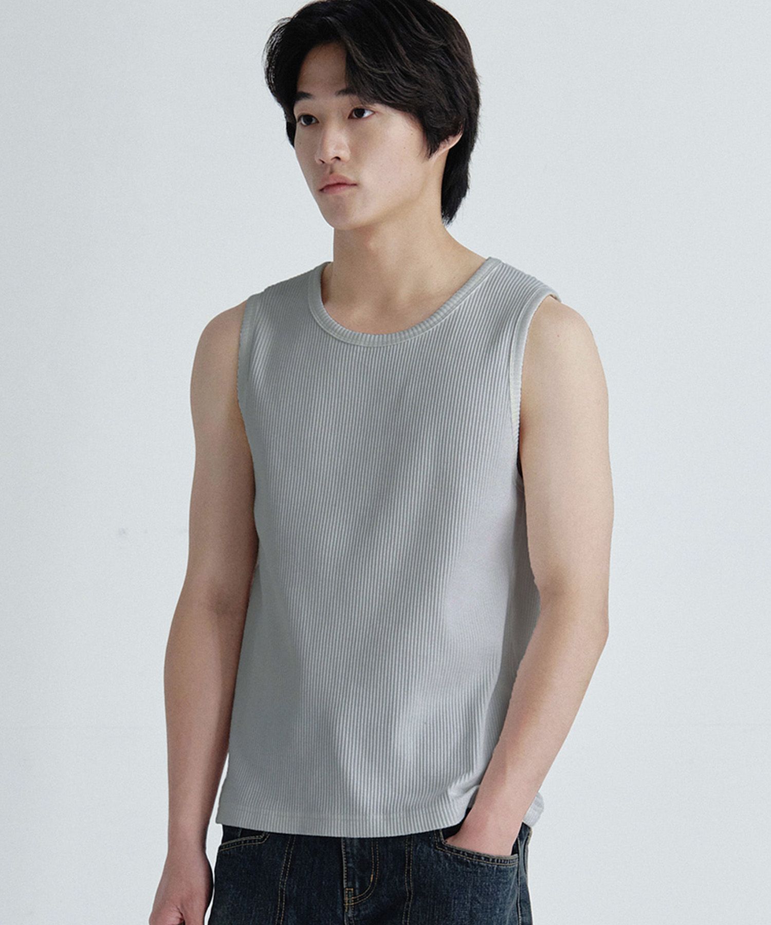 커브드 다잉 슬리브리스[그레이] source detail 58