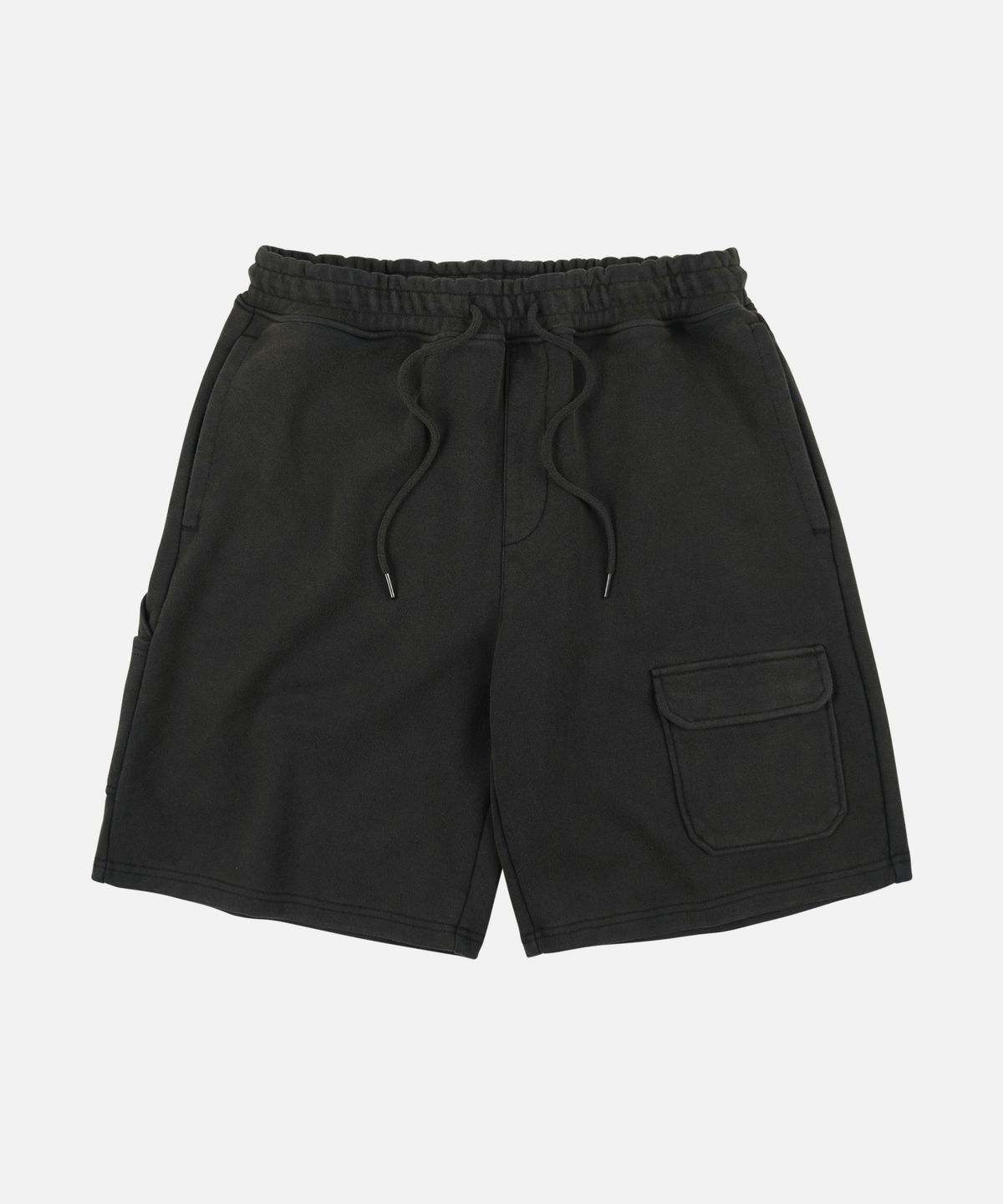 프리즘웍스(FRIZMWORKS) WASHED CARPENTER SWEAT SHORTS _ BLACK BROWN
