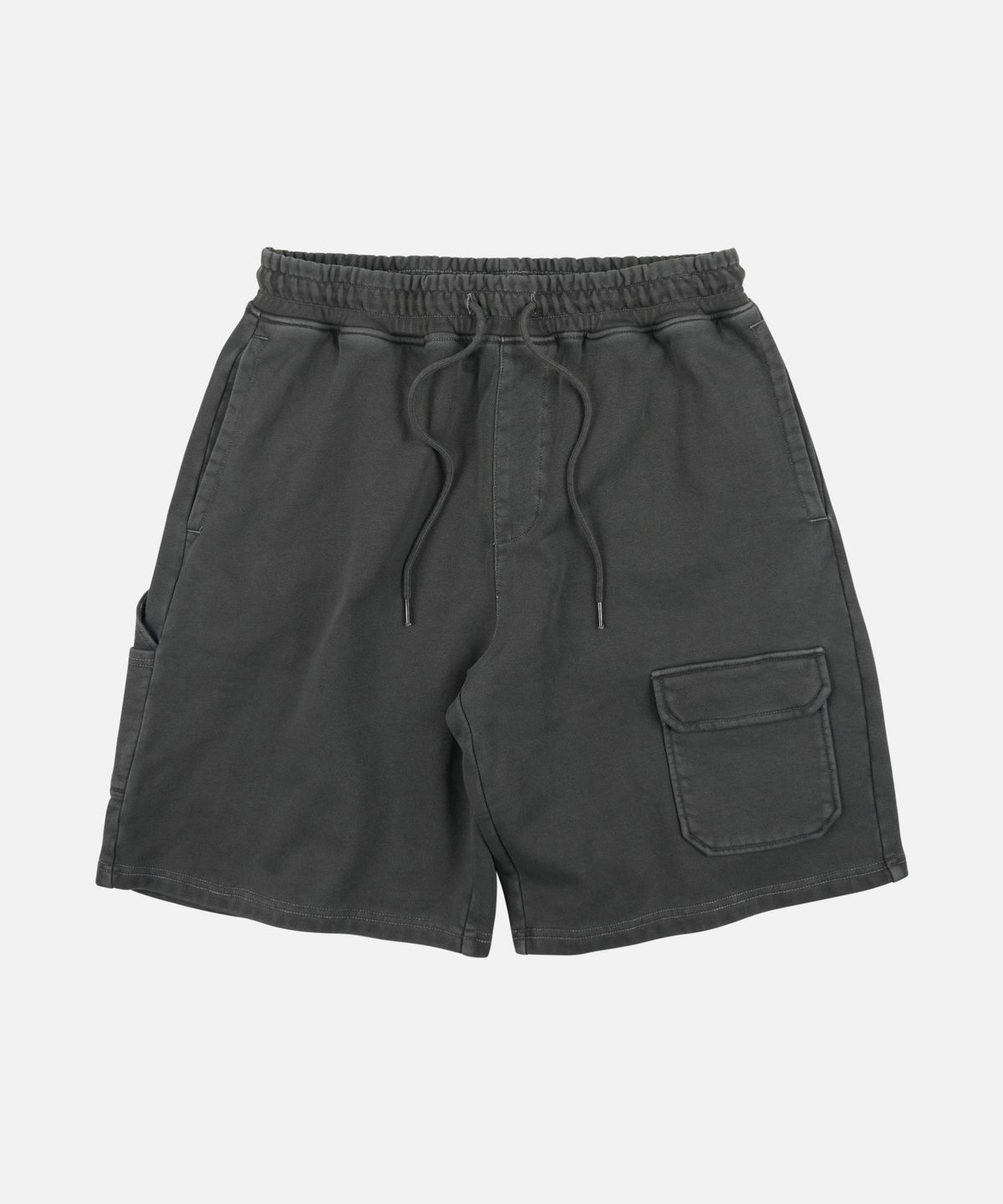 프리즘웍스(FRIZMWORKS) WASHED CARPENTER SWEAT SHORTS _ CHARCOAL