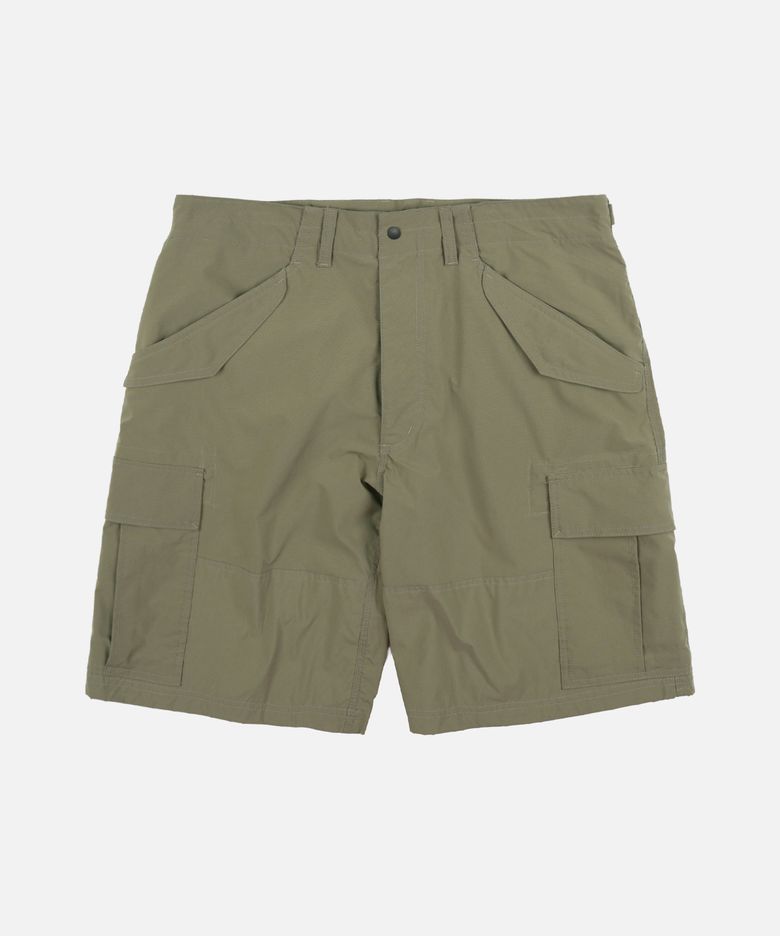 MICRO RIPSTOP ESSENTIAL CARGO SHORTS _ LIGHT OLIVE