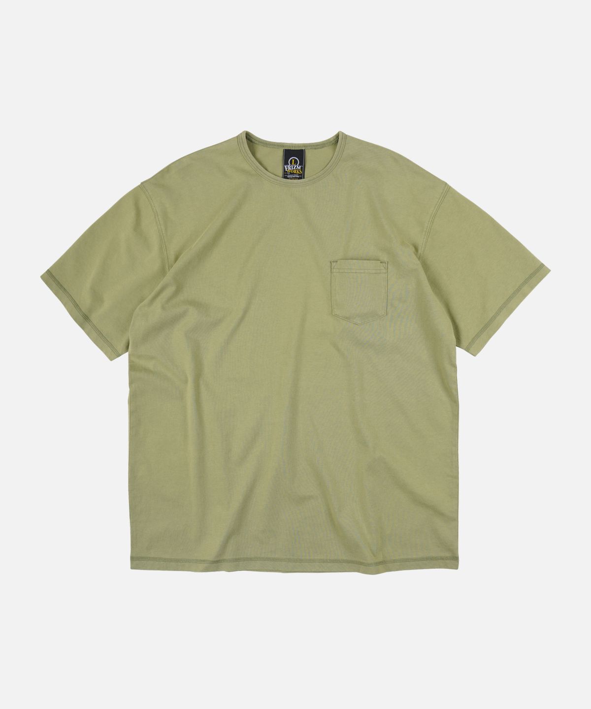 프리즘웍스(FRIZMWORKS) VINTAGE POCKET HALF TEE _ OLIVE
