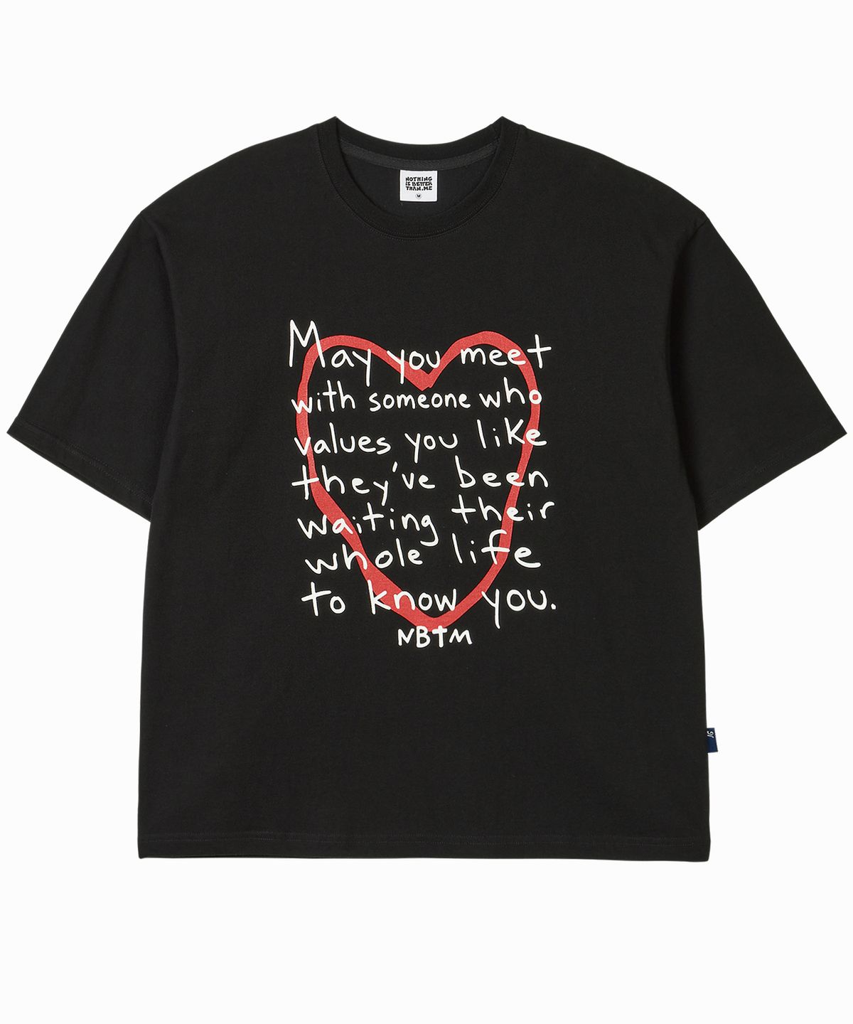 낫띵이즈베럴댄미(NOTHINGISBETTERTHANME) LOVE MESSAGE TEE_black