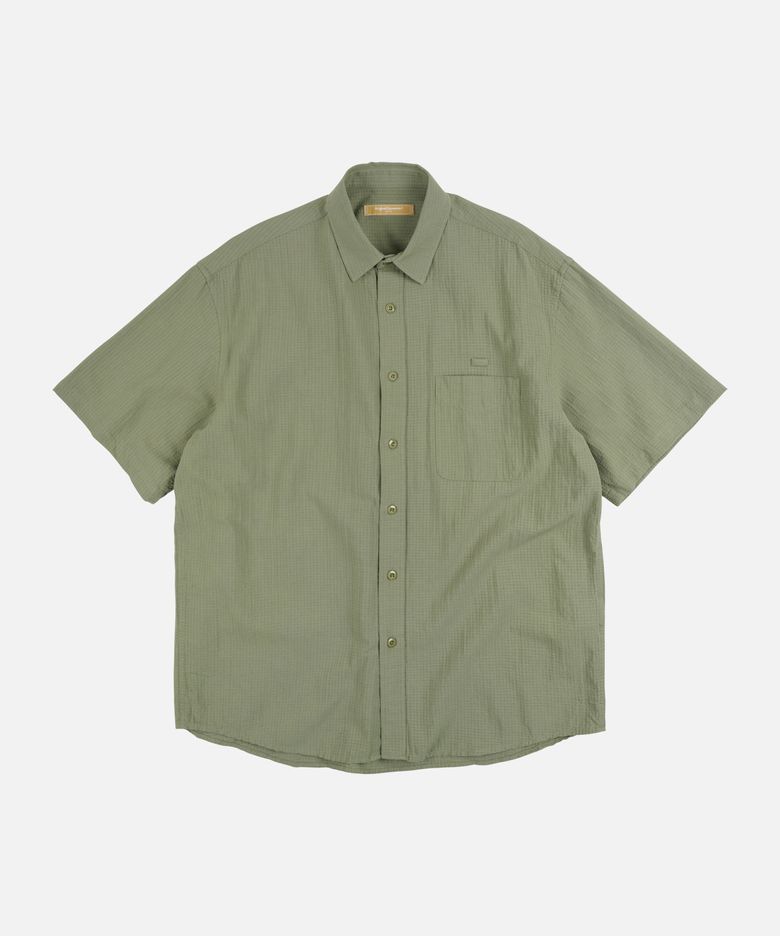 OG DOBBY WEAVE SEERSUCKER HALF SHIRT _ OLIVE