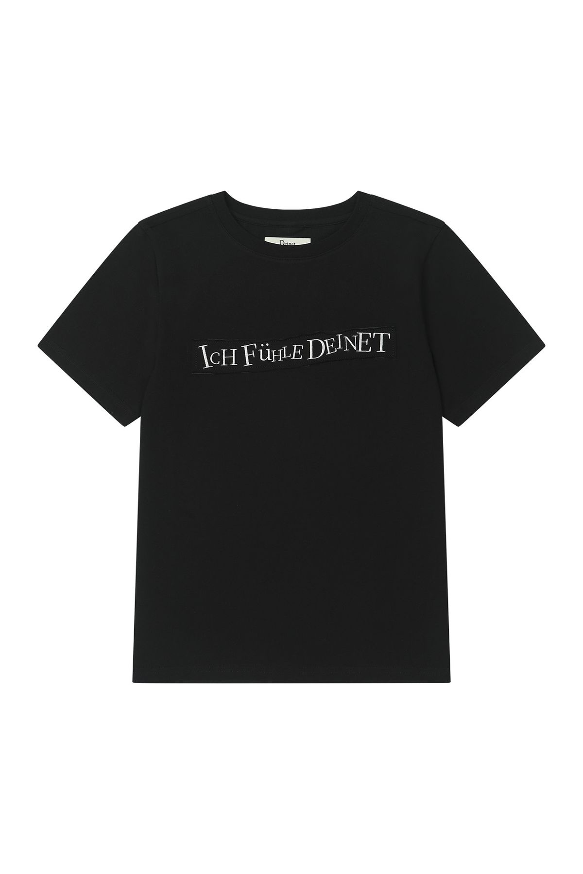 다이닛(DEINET) UPSIDED T-SHIRT IN BLACK