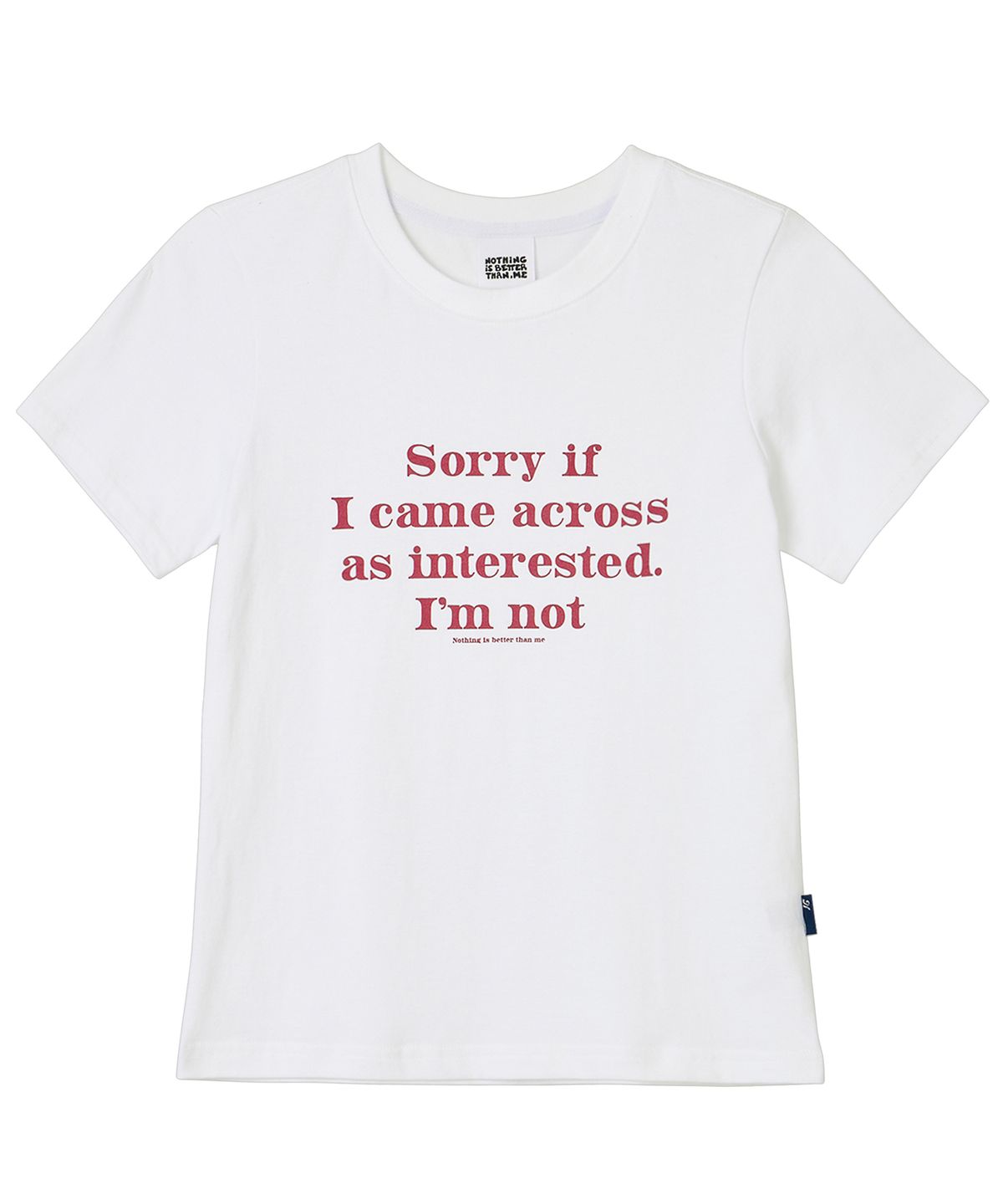 낫띵이즈베럴댄미(NOTHINGISBETTERTHANME) (W)COLD MESSAGE TEE_white