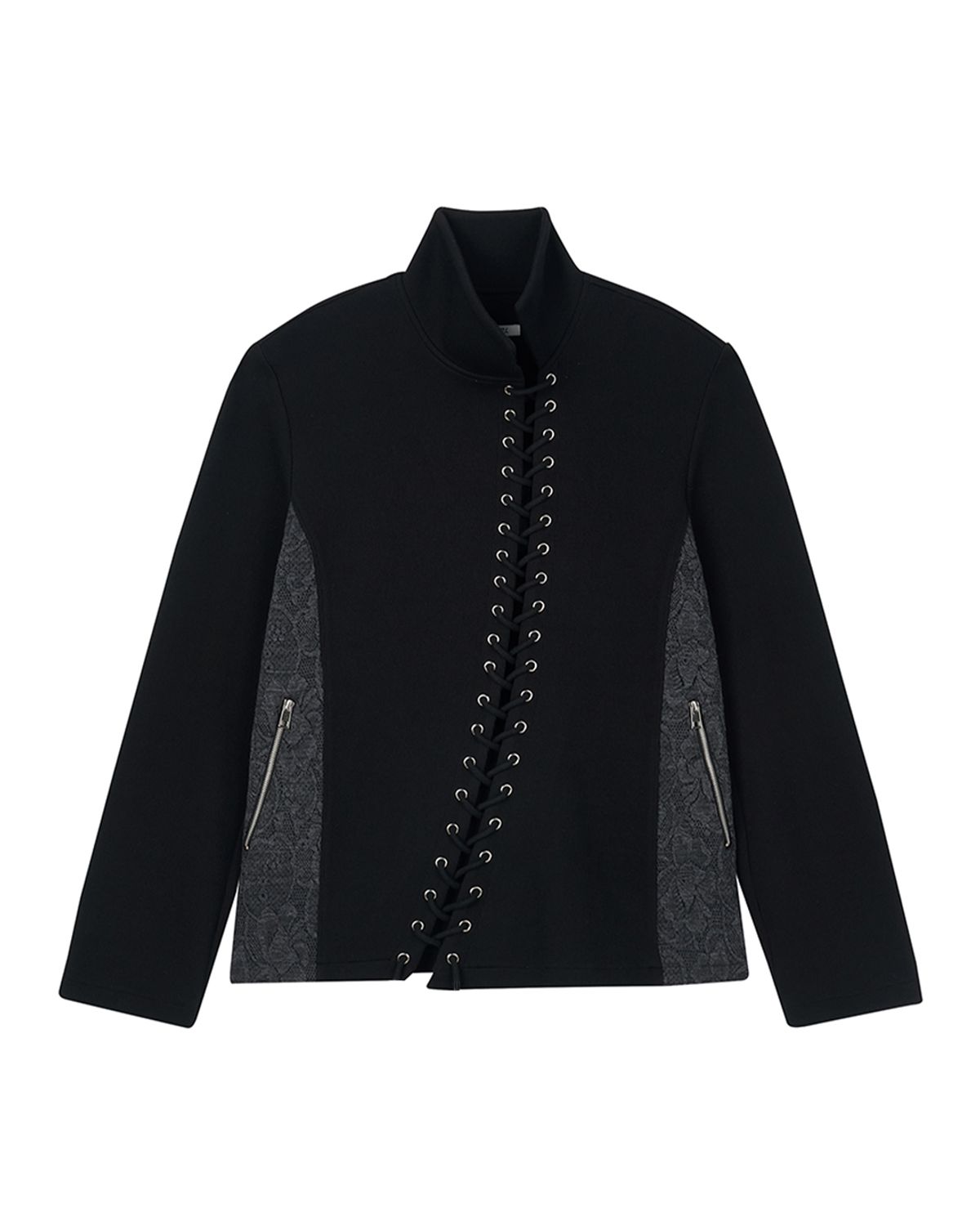 소티에(SUTIL) High-neck String Knit