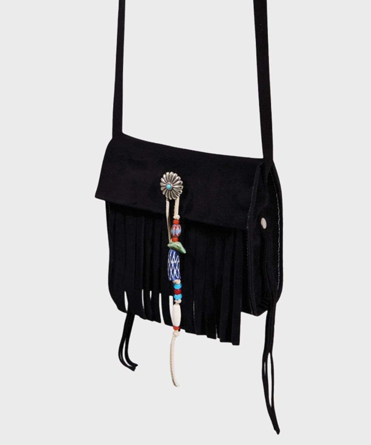 카마테클럽(CAMATECLUB) Light Tassel Bag - Black 핸드메이드, 네이티브아메리칸, 웨스턴