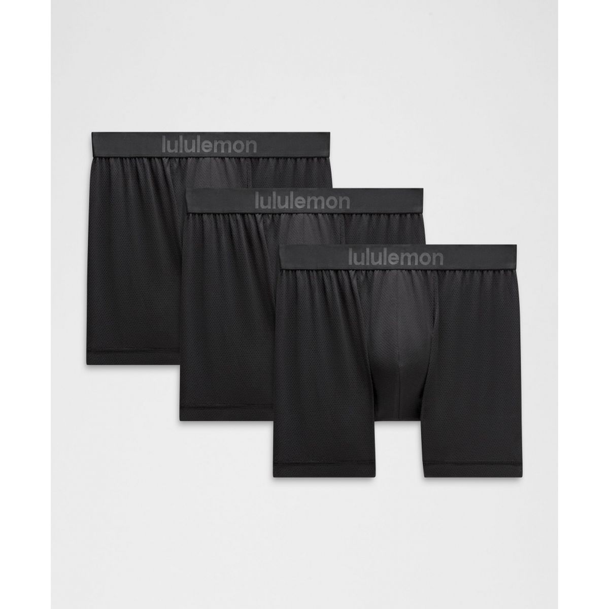 룰루레몬(LULULEMON) 올웨이즈 인 모션 메쉬 박서 브리프 5inch *3팩  BLK BLK BLK