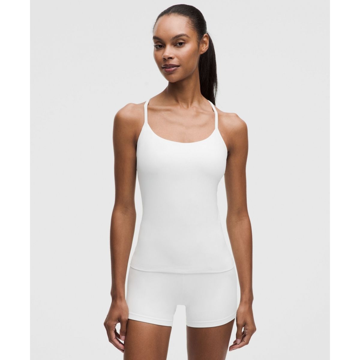 룰루레몬(LULULEMON) 플로우 Y 탱크탑 *라이트 서포트, B C컵  WHT
