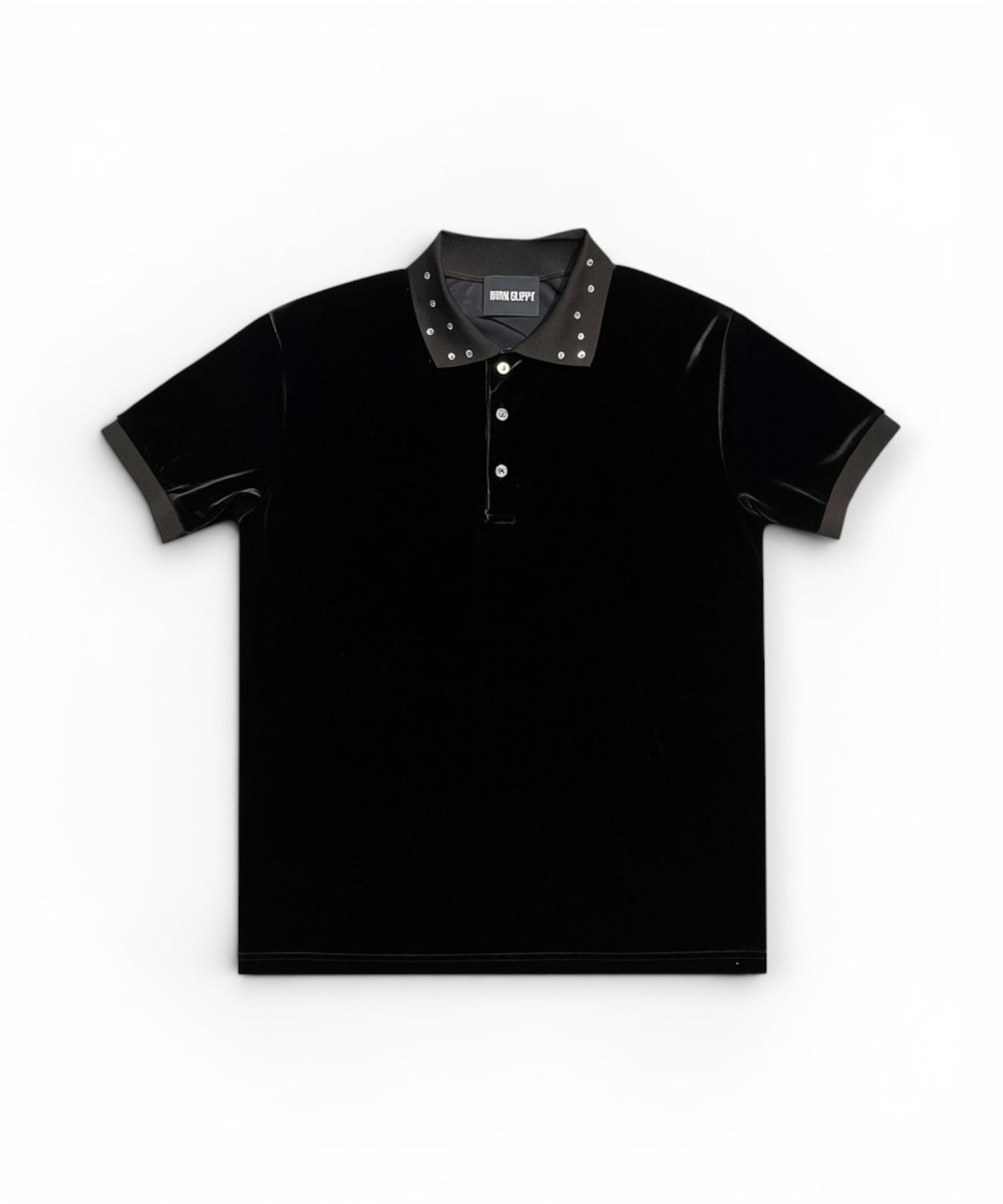 본슬리피(BORN SLIPPY) Crystal Stud Edge Polo (Brown)