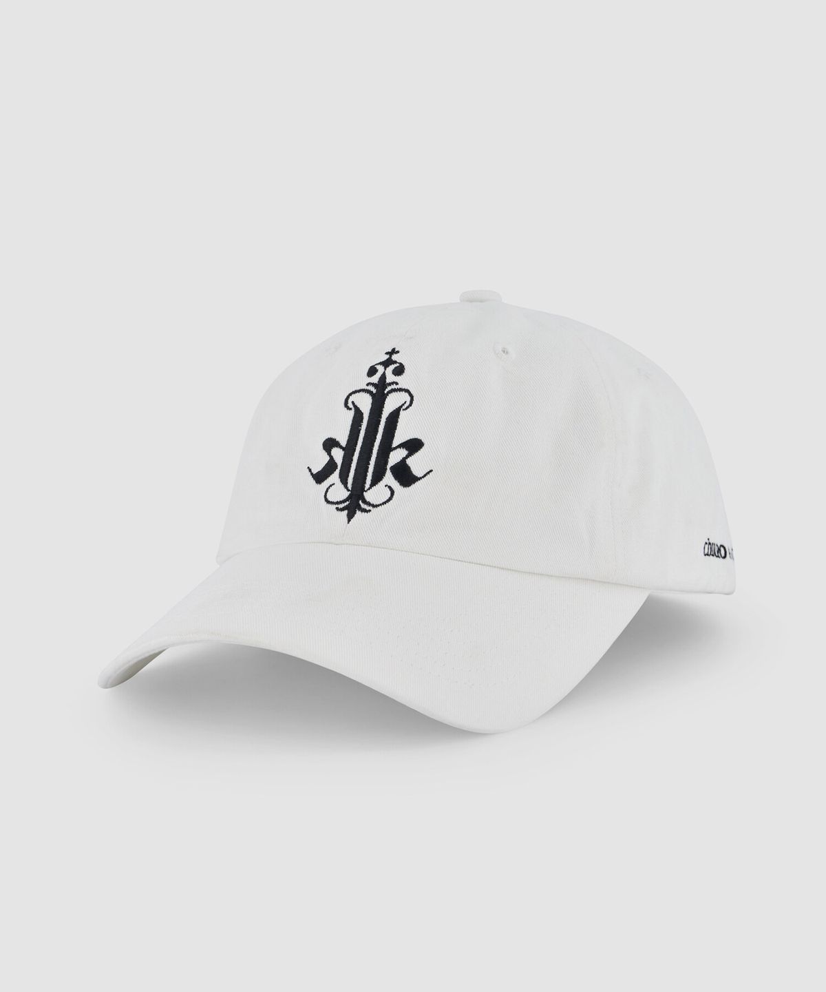 크래키(KRAKKI) [Unisex] Initial Logo Cap 01_White [KR269POH401]