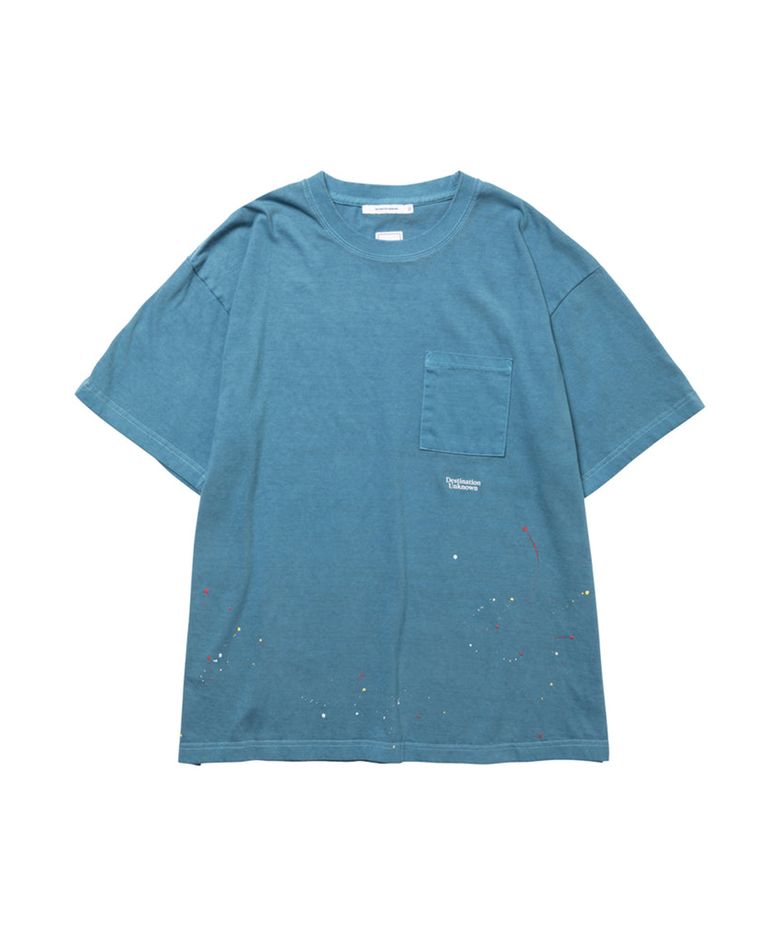 SPLATTER TEE - NAVY