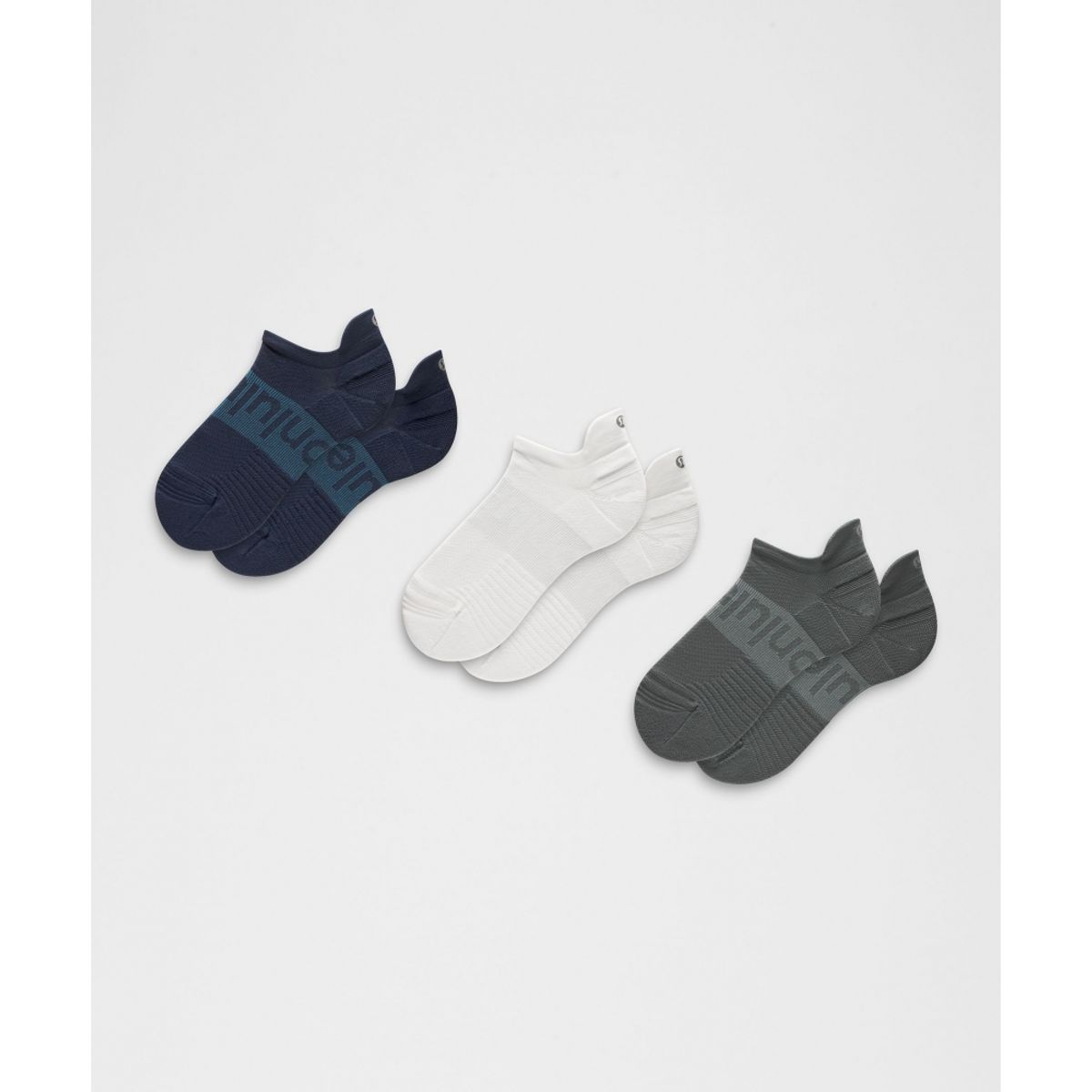 룰루레몬(LULULEMON) 유니섹스 파워 스트라이드 탭 삭스 *3팩  CLBL WHT ONGE