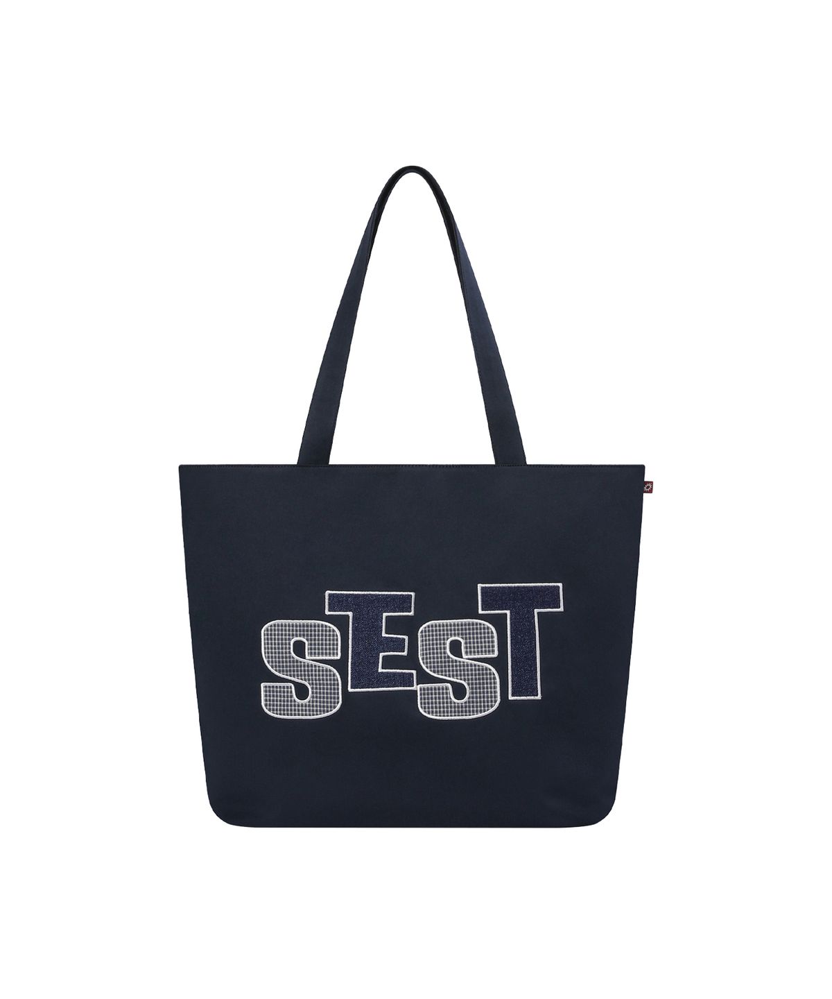 에스이에스티(S'EST) Patch Shopper Bag Navy