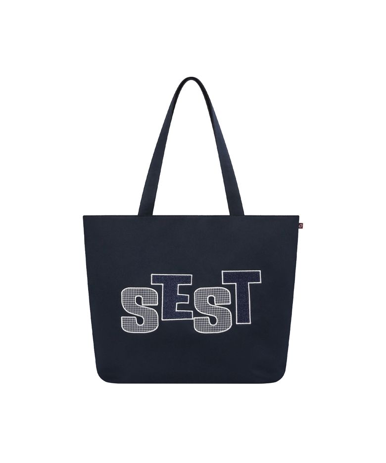 Patch Shopper Bag Navy