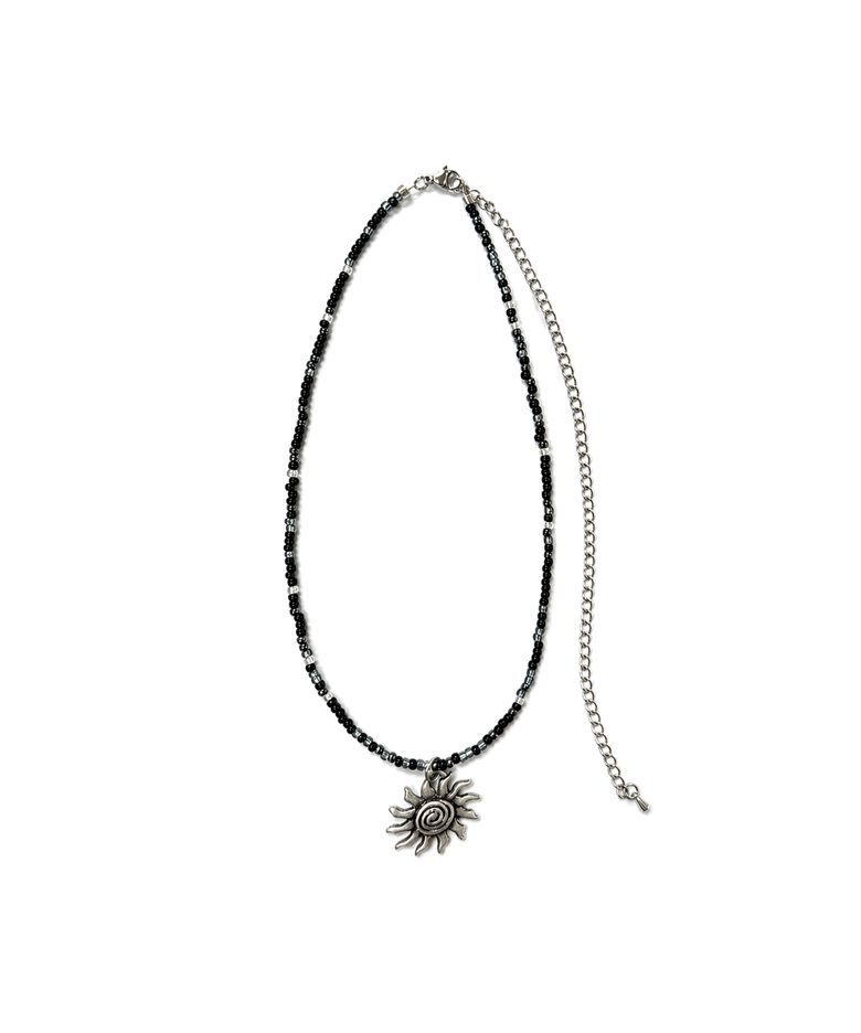 Solaris Beads Necklace Black