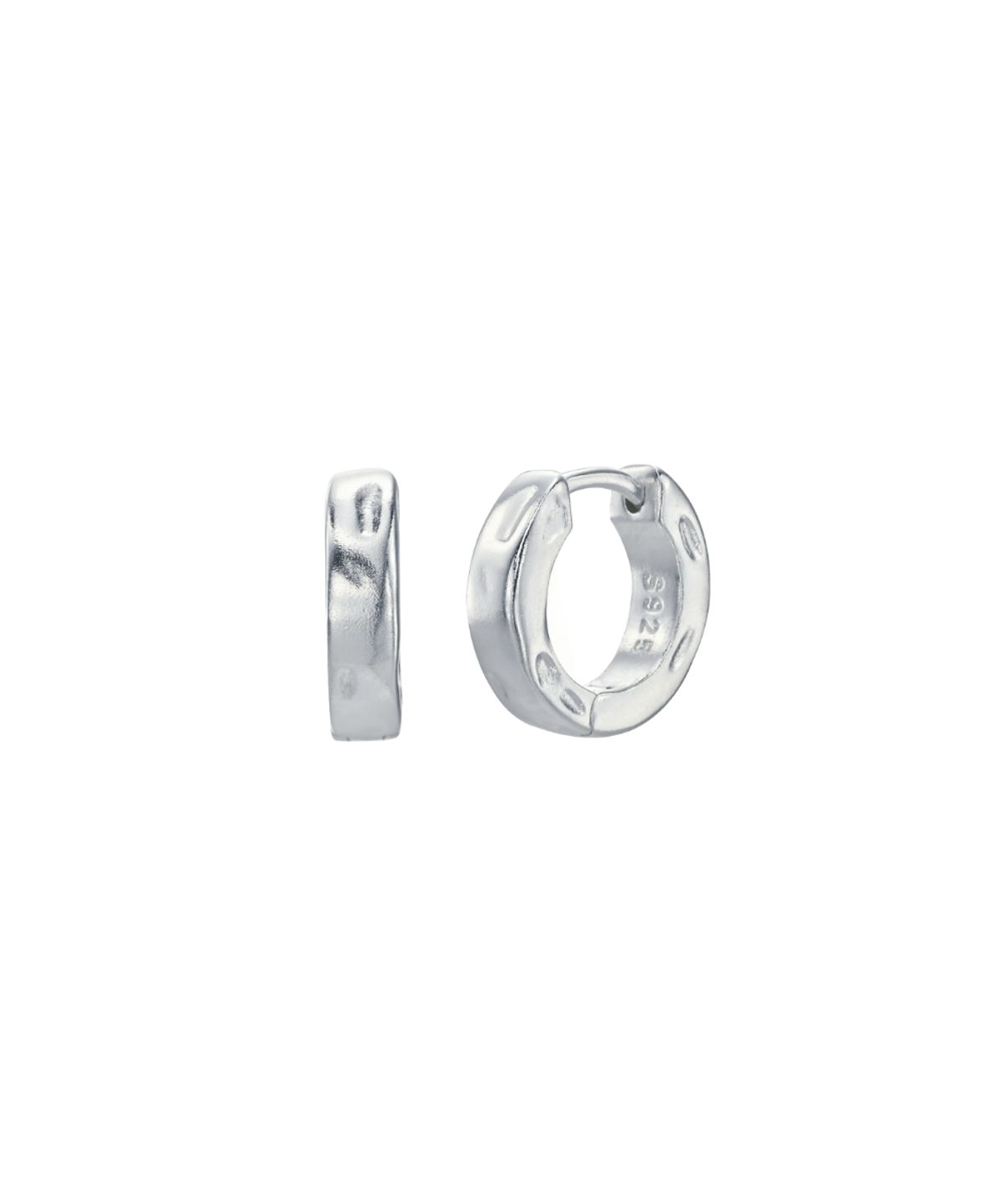 더스틸룸(THESTILLROOM) [SILVER] #E2625 hammer hoop earring