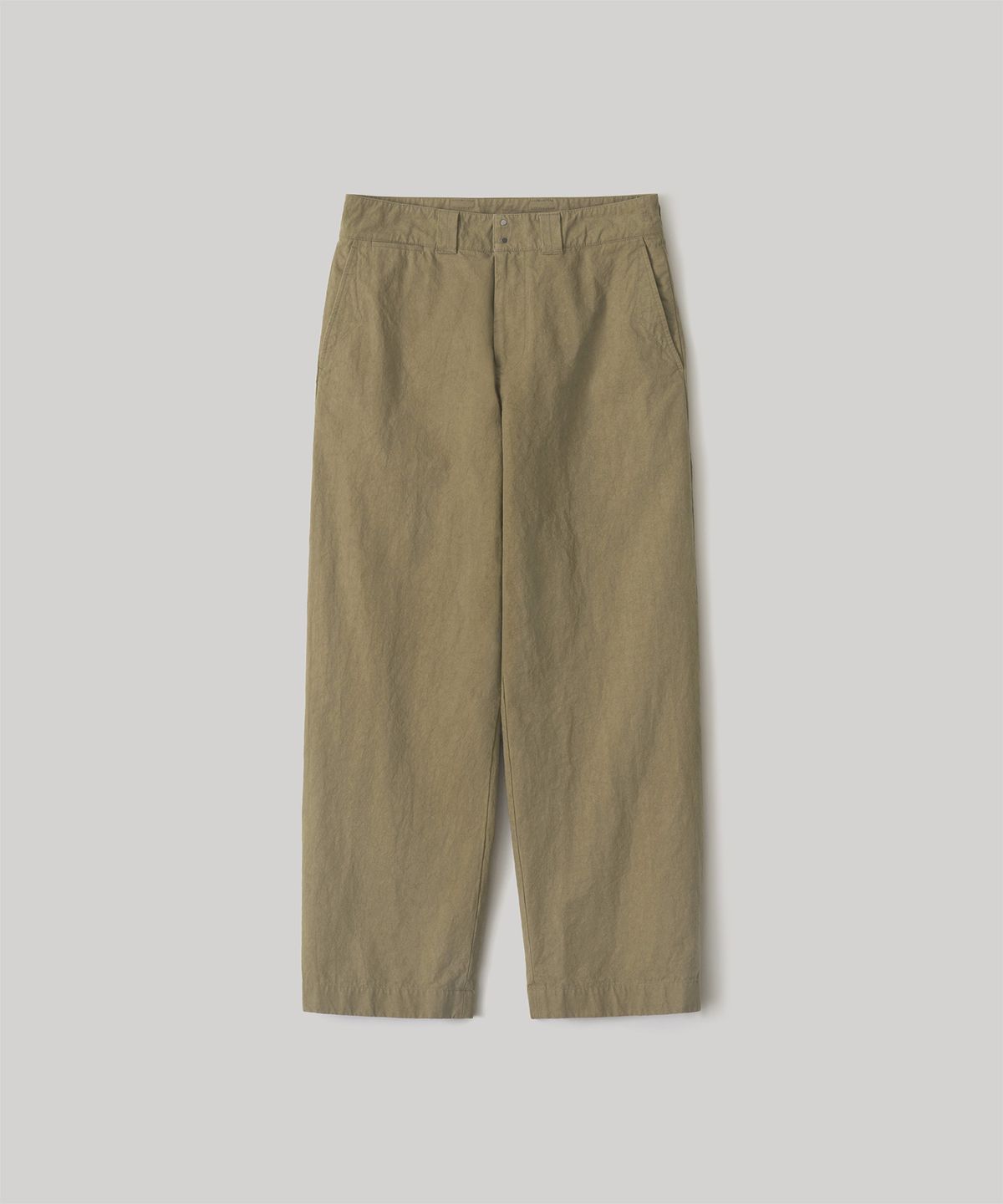 어나더 오피스(ANOTHER OFFICE) [AW] French Officer Pants (Deep Khaki)