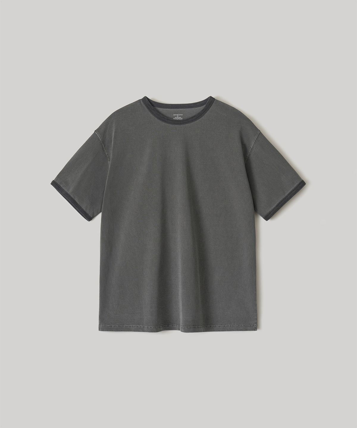 어나더 오피스(ANOTHER OFFICE) Homeboy Garment Ringer Tee (Charcoal)