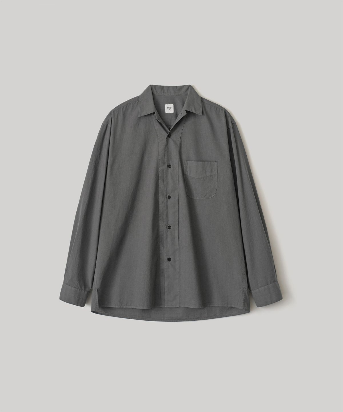 어나더 오피스(ANOTHER OFFICE) Overdyed Pajama Shirt (Dark Gray)