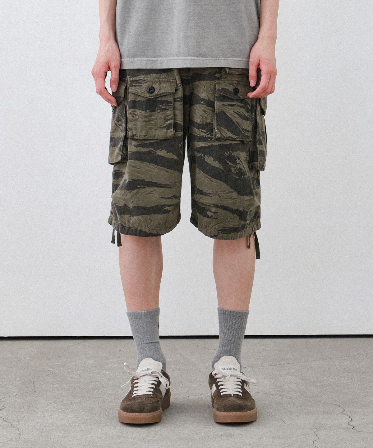 힐리먼트(HELEMENT) 프렌치 카모 숏팬츠 (CAMO)