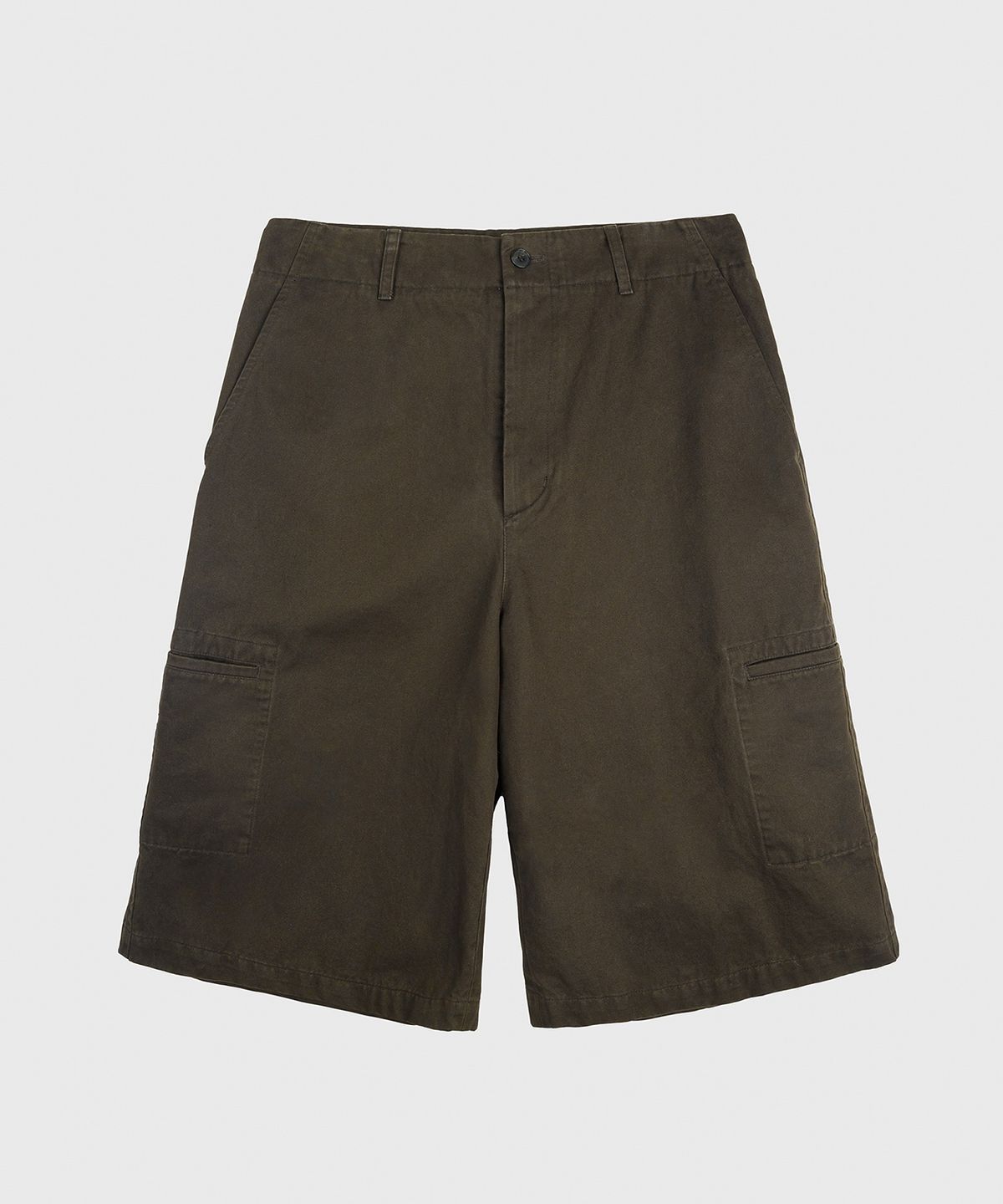 유스(YOUTH) Cinch Back Wide Half Pants - Brown