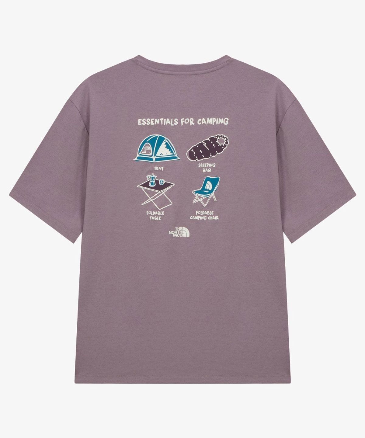 노스페이스(THE NORTH FACE) NT7US24B 남성 캠프홀릭 반팔 티 GRAYISH LILAC