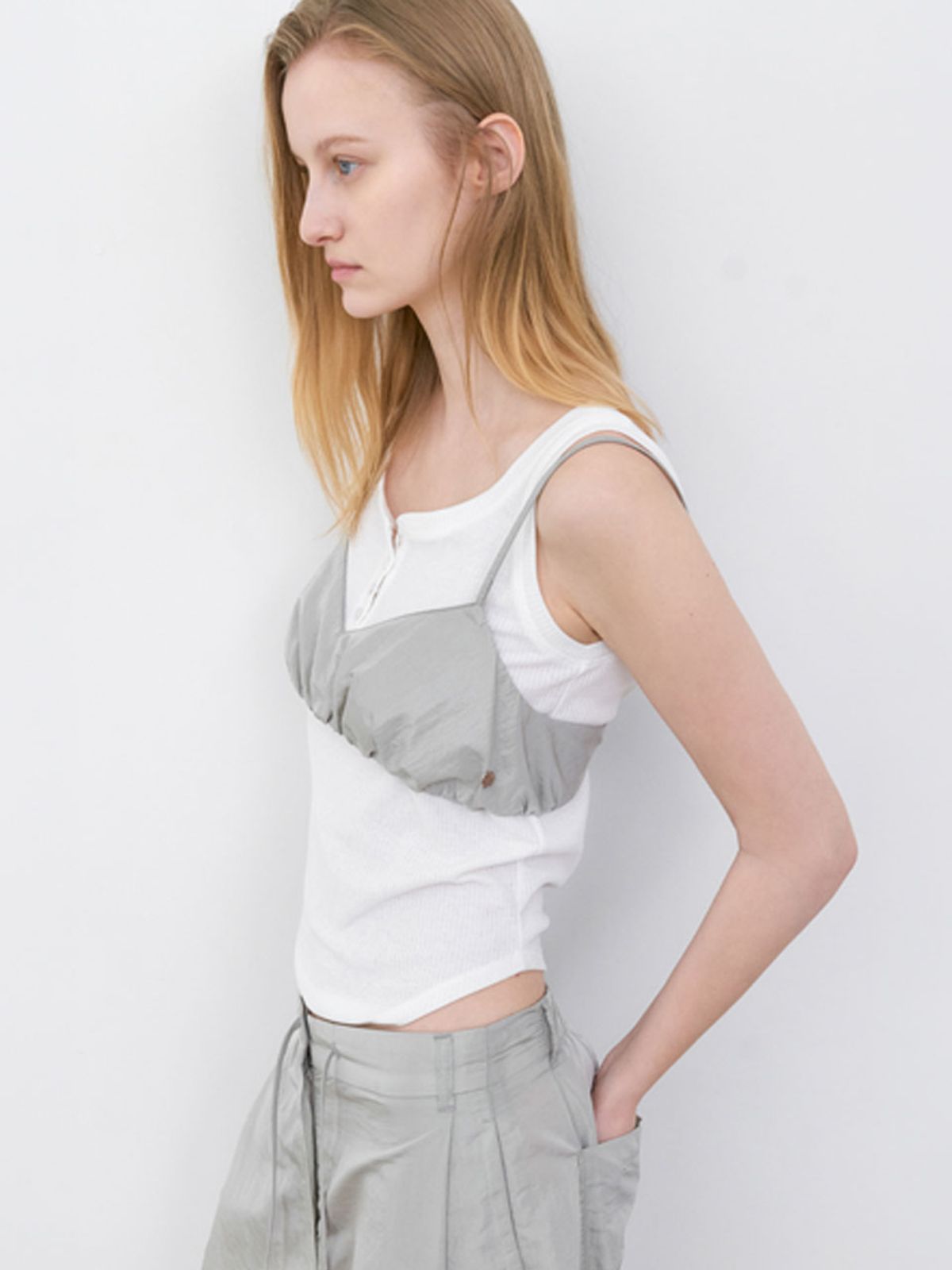 아틀리에 나인(ATELIER NAIN) YU NYLON STRING BUSTIER (BL-4420)