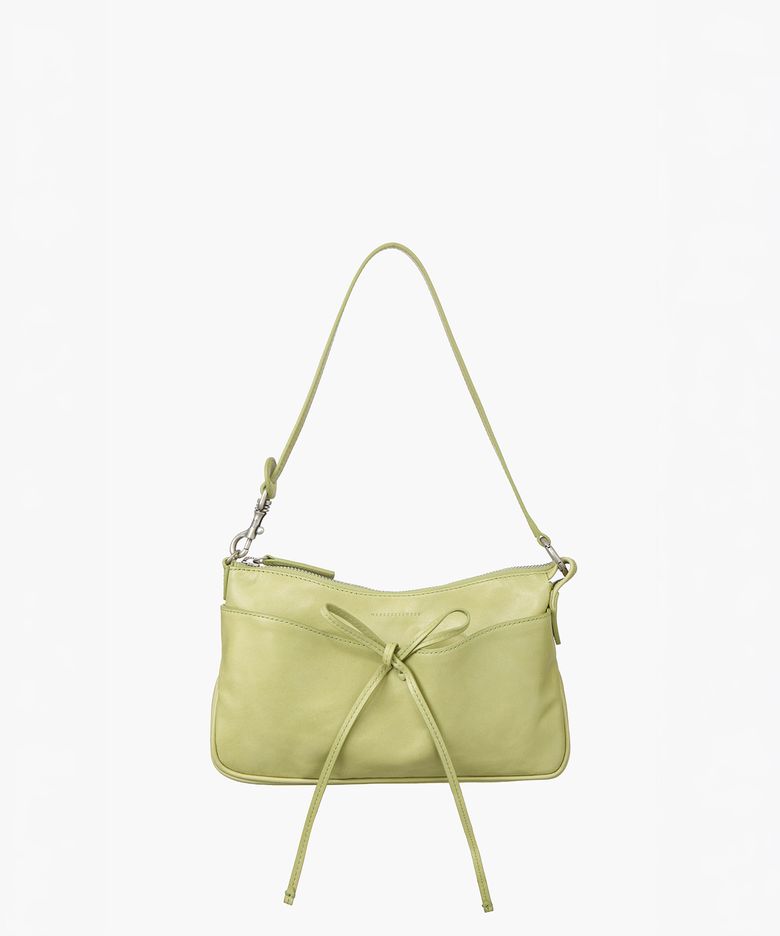 RIBBON POCHETTE_avocado pull-up