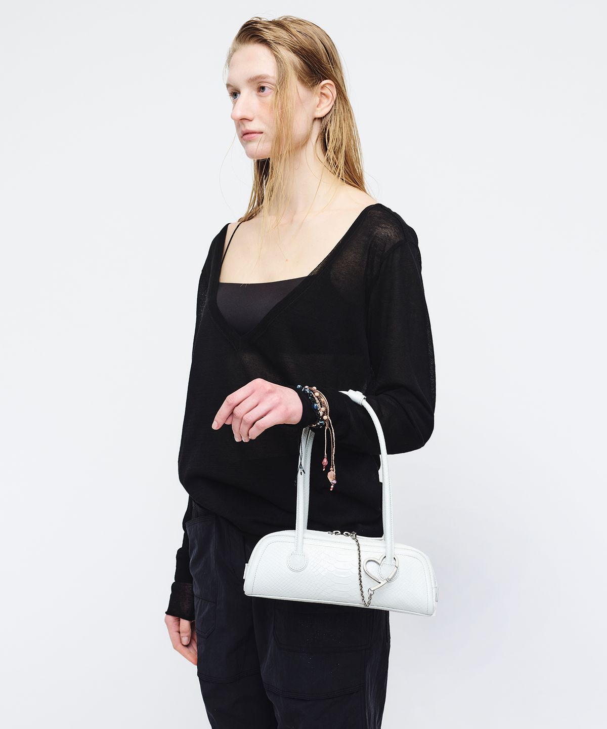 마지셔우드(MARGESHERWOOD) SOFT BOSTON EW MINI_off white python effect