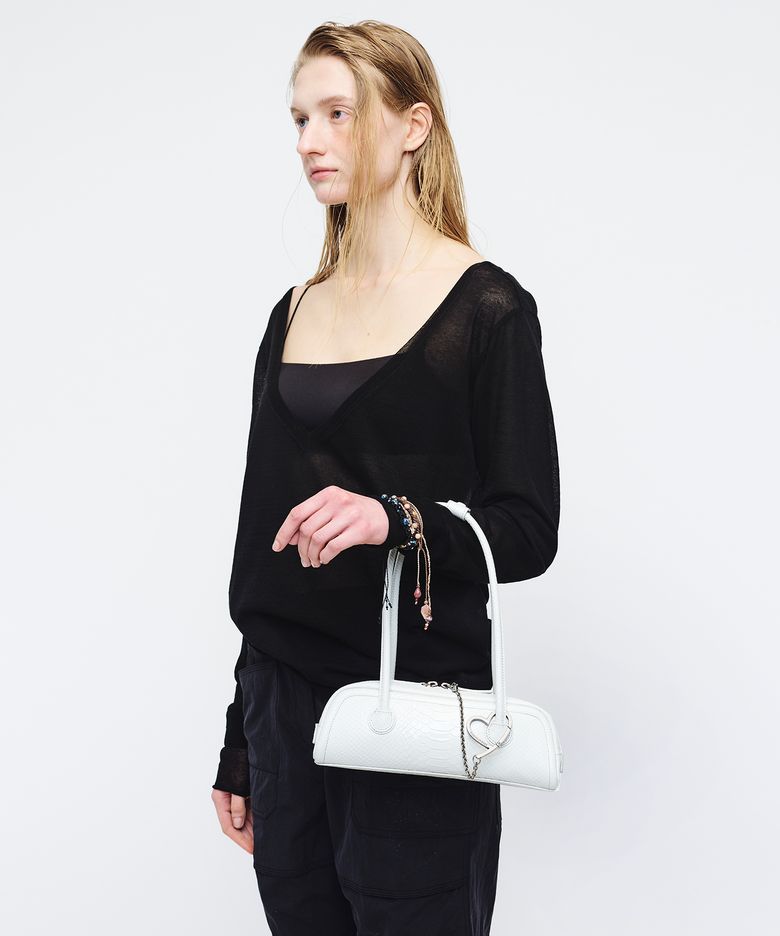 SOFT BOSTON EW MINI_off white python effect