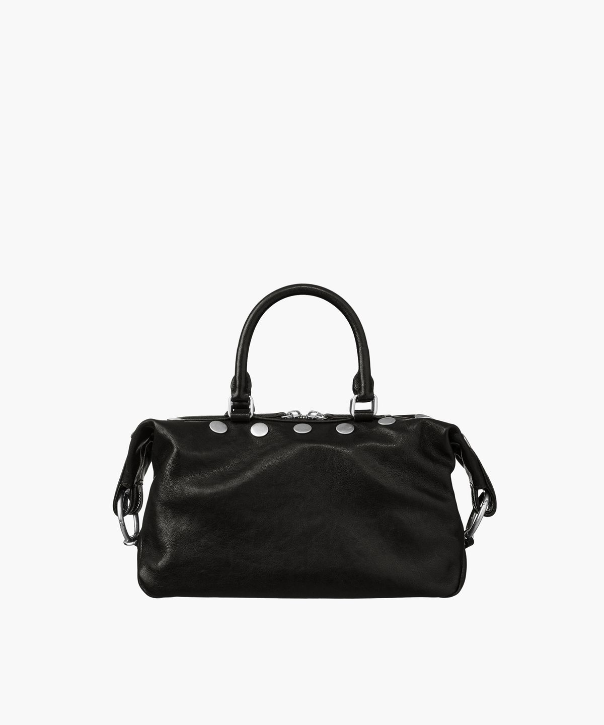 마지셔우드(MARGESHERWOOD) DUMPLING STUD MINI_black washed nappa