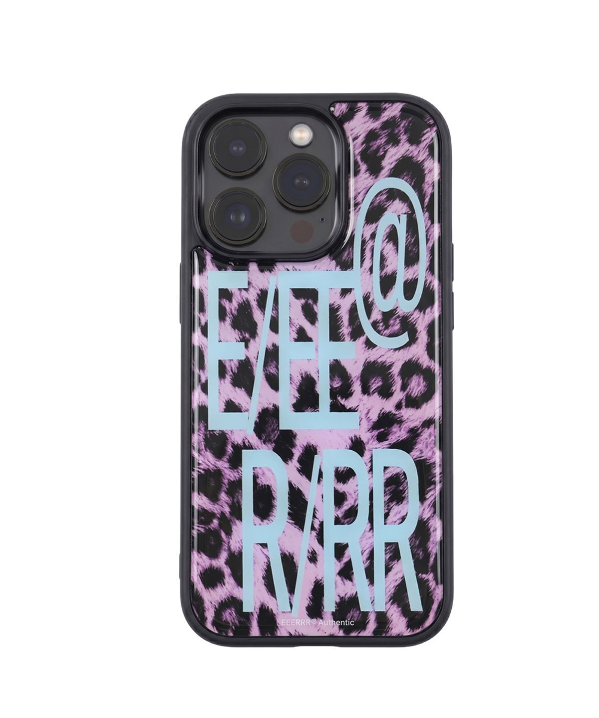 이이이알알알(EEERRR) E/EE R/RR Signature Epoxy Bumper iPhone Case (Leopard pink)