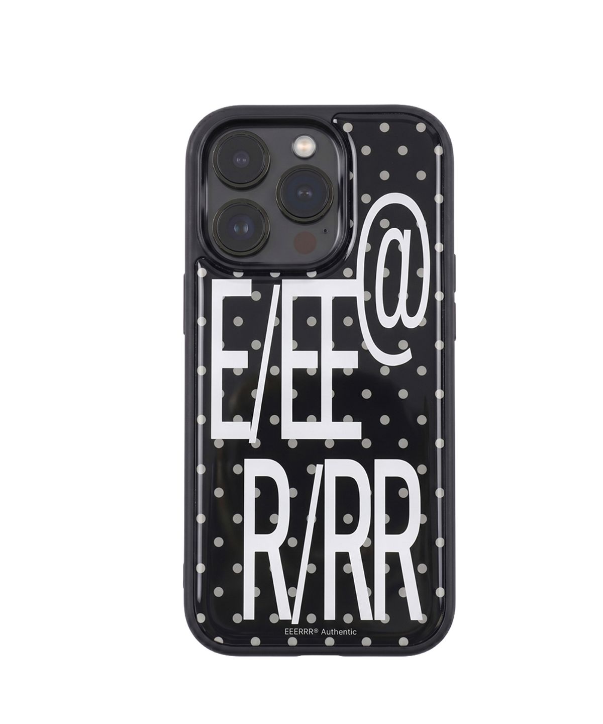 이이이알알알(EEERRR) E/EE R/RR Signature Epoxy Bumper iPhone Case (Dot Black)