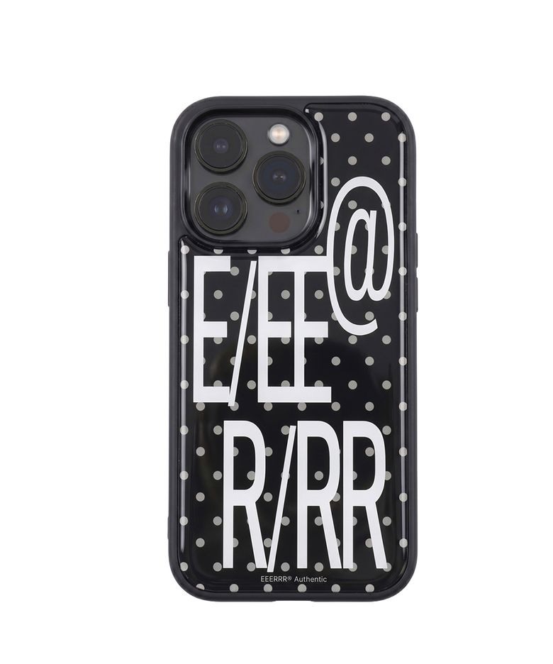 E/EE R/RR Signature Epoxy Bumper iPhone Case (Dot Black)