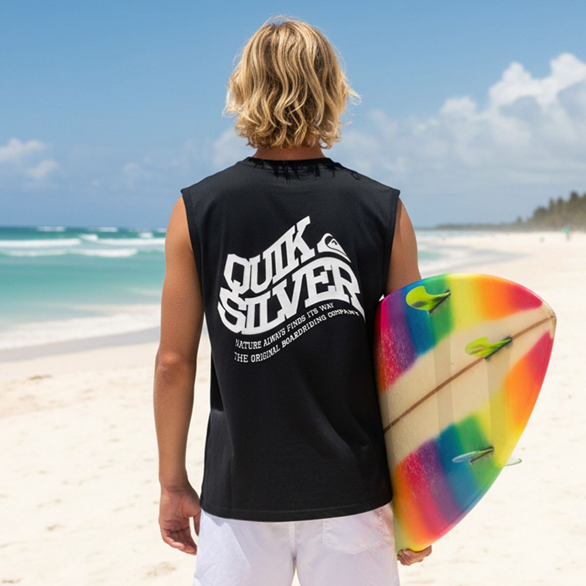퀵실버(QUIKSILVER) 남성 민소매 래쉬가드 QS1154BMT