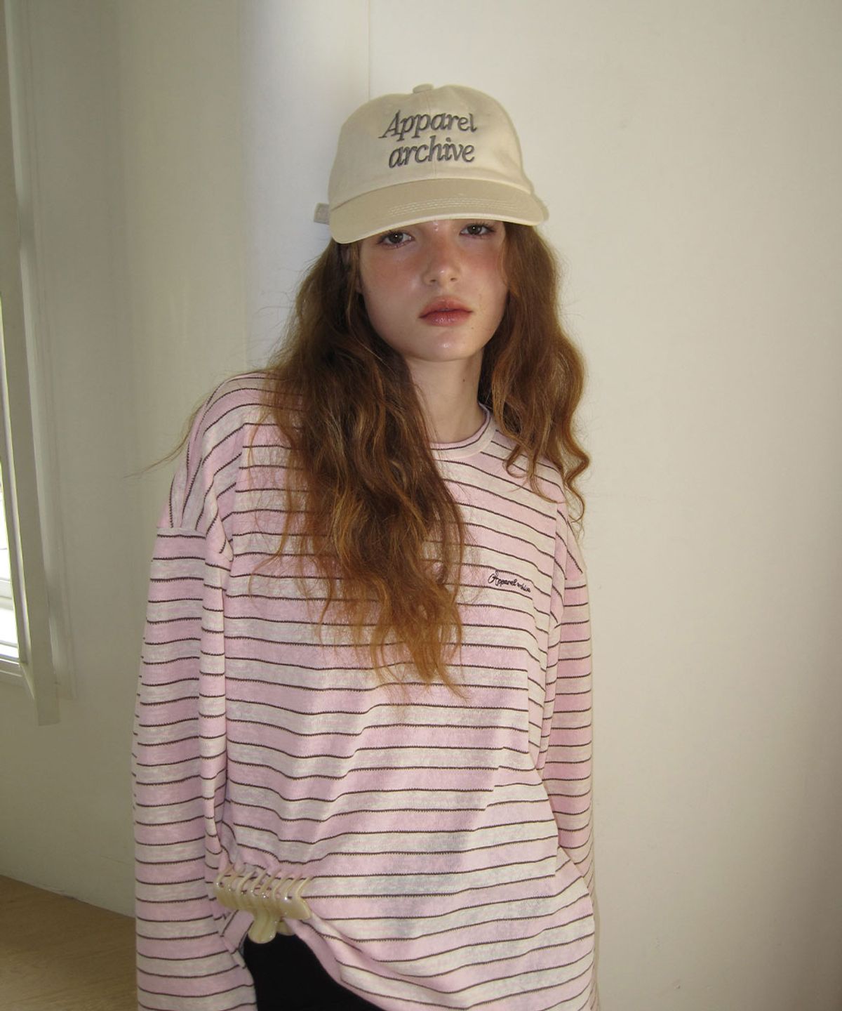 어패럴아카이브(APPAREL ARCHIVE) Coopy pigment washing cap - Light beige