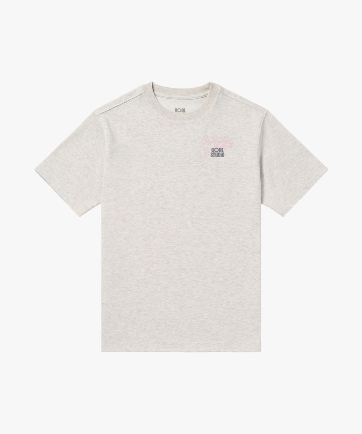 골스튜디오(GOALSTUDIO) HRM GRAPHIC AIRMESH TEE-OATMEAL