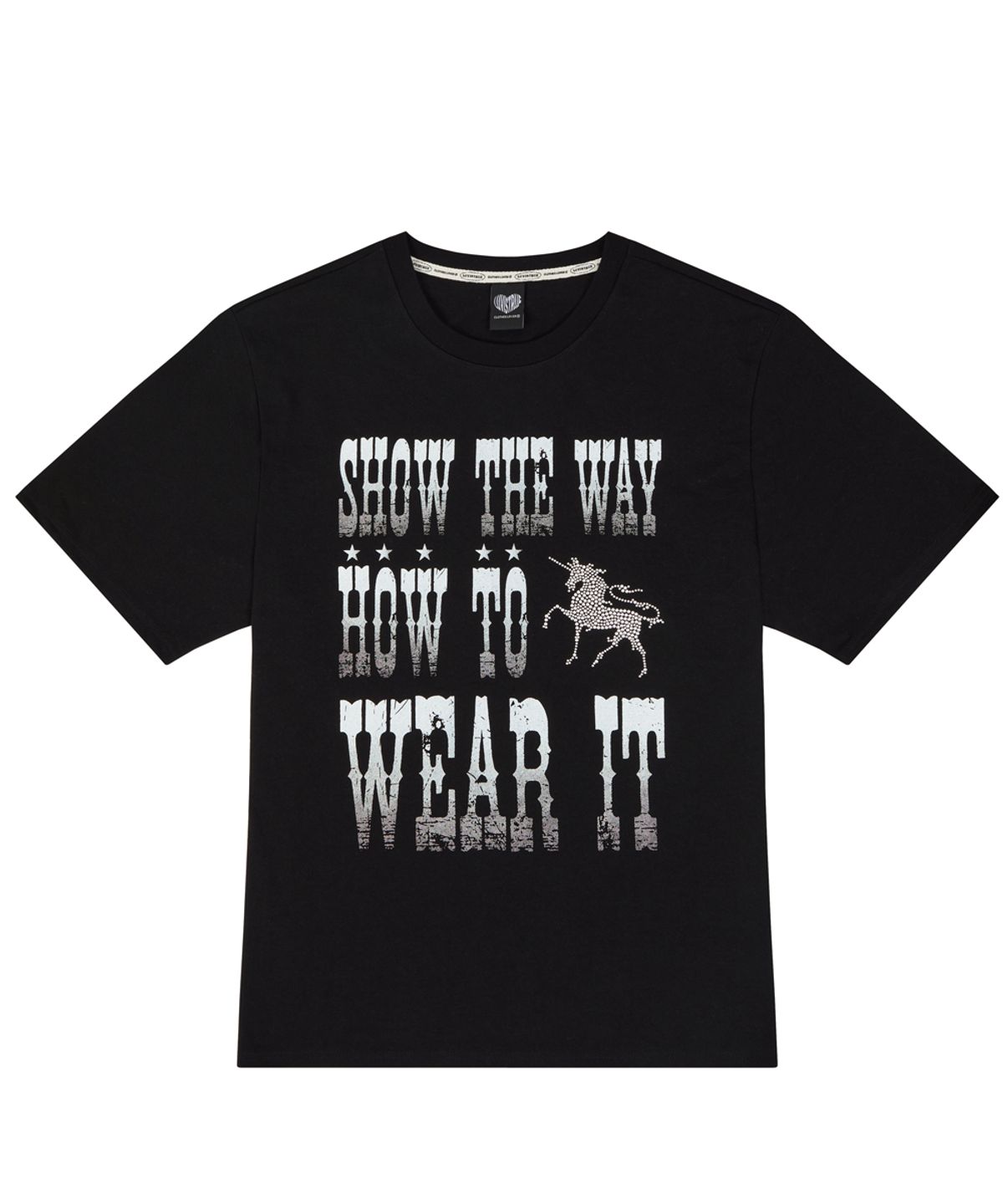 러브이즈트루(LUVISTRUE) SY SHOW THE WAY TEE(BLACK)