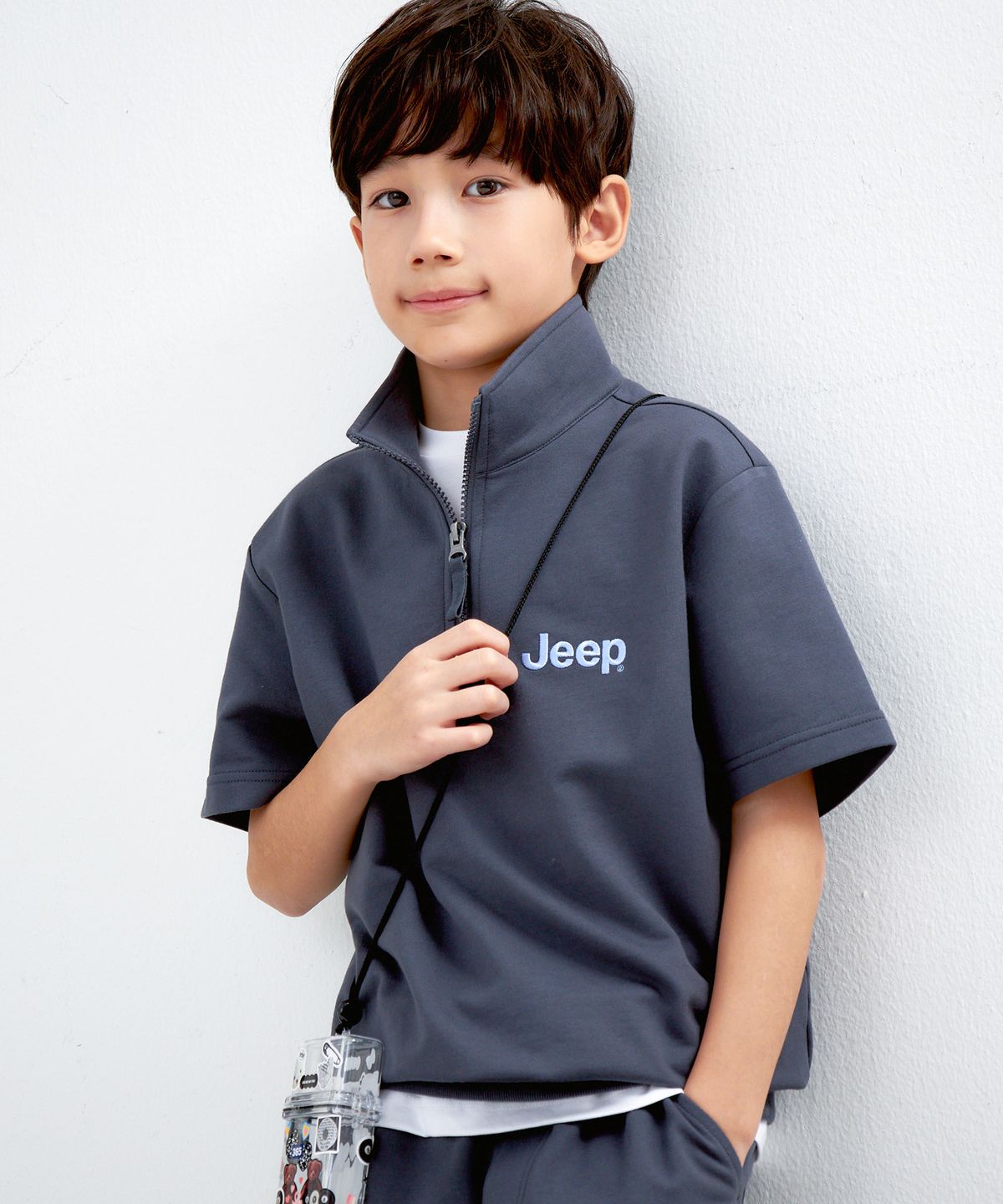 지프키즈(JEEPKIDS) 엠로고 반넥 썸머 상의 (KP5TSU170DG)