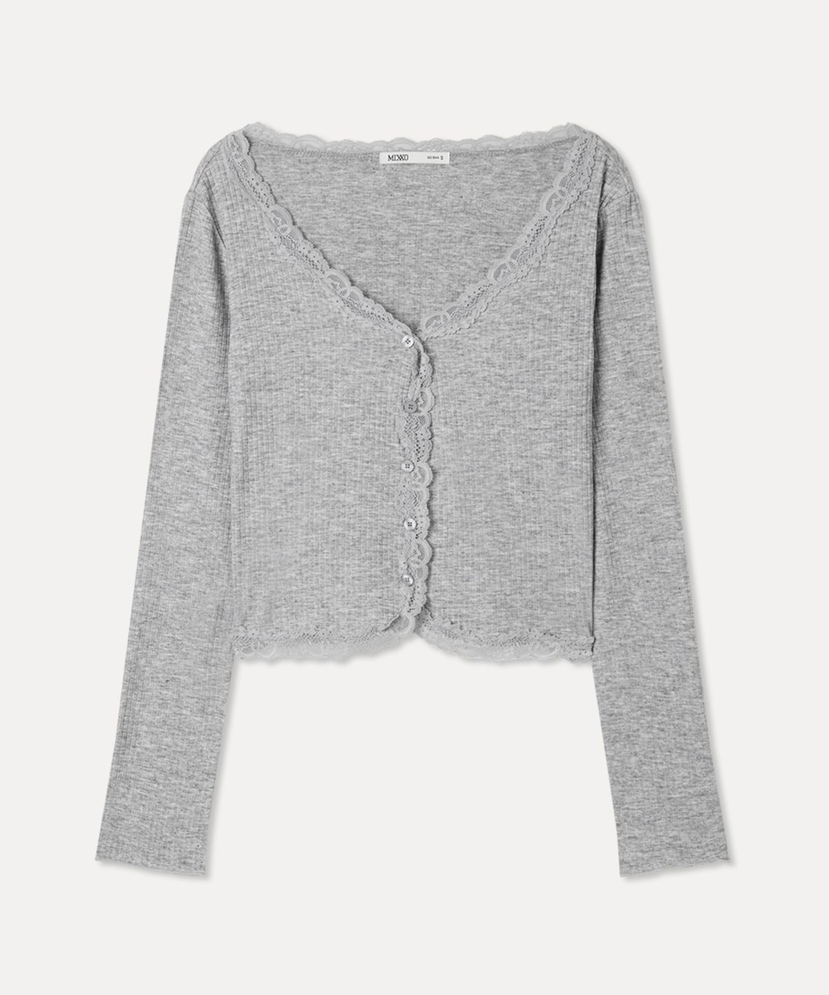 미쏘(MIXXO) 레이스 가디건_MIWCMG509A