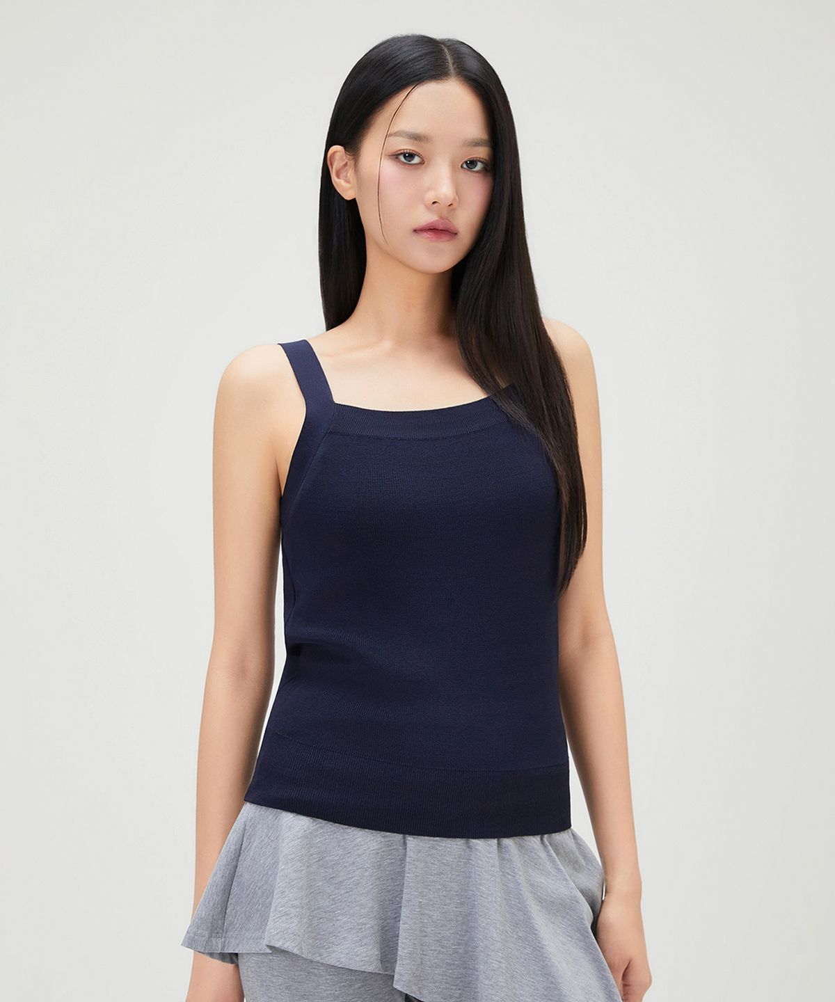미쏘(MIXXO) 에센셜 니트 나시 풀오버_MIWKAG7B01