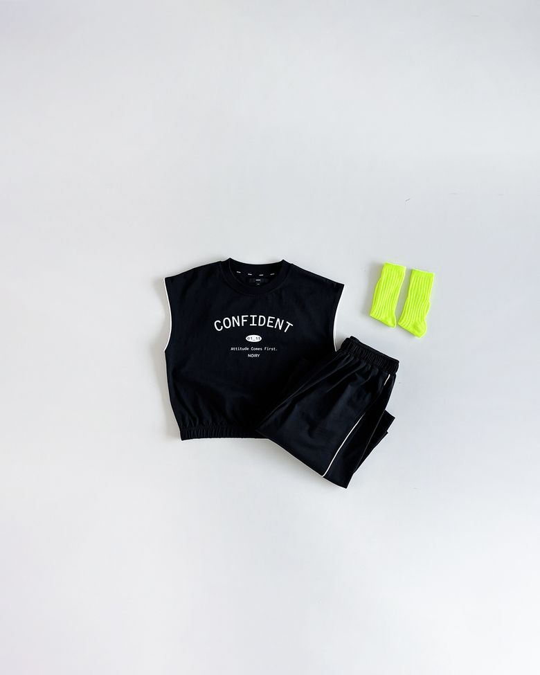 시스템 나시티+스트럭트 팬츠(블랙) SET