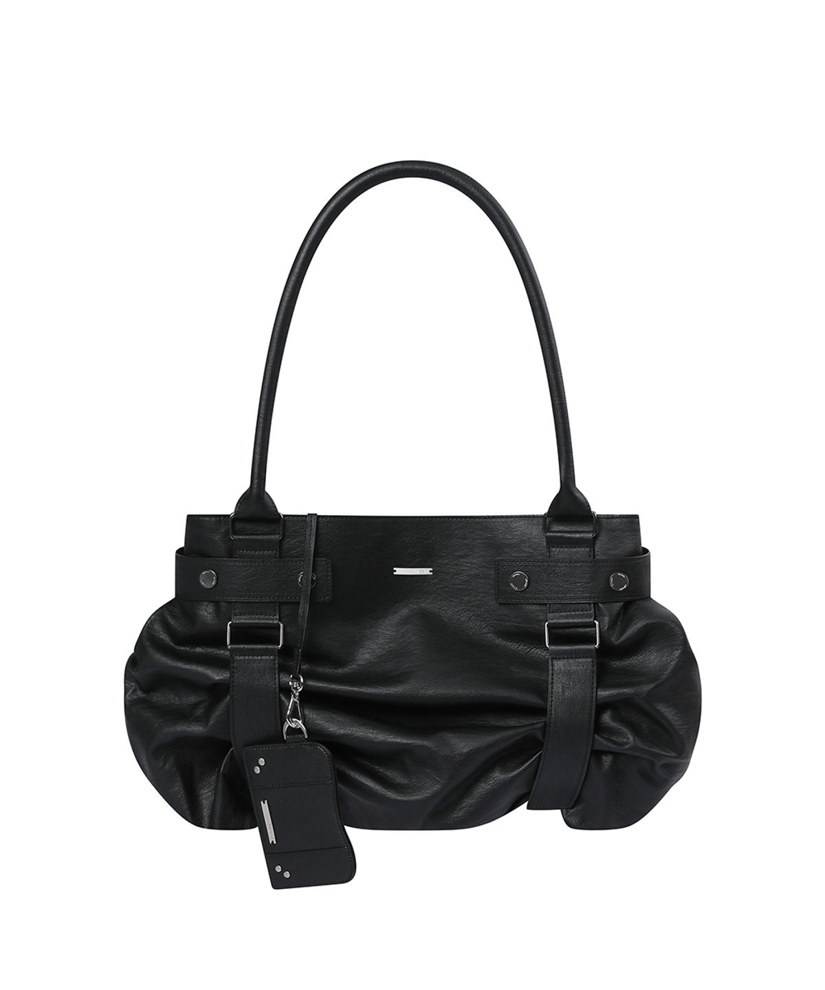 미세키서울(MISEKI SEOUL) Pleats belted big bag and wallet BLACK