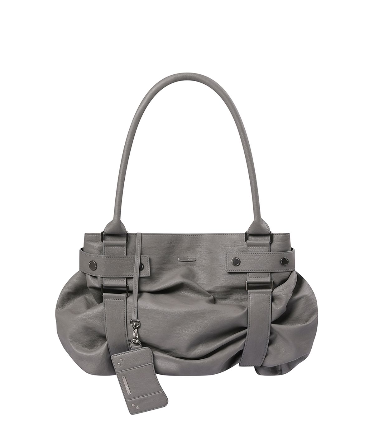 미세키서울(MISEKI SEOUL) Pleats belted big bag and wallet GREY
