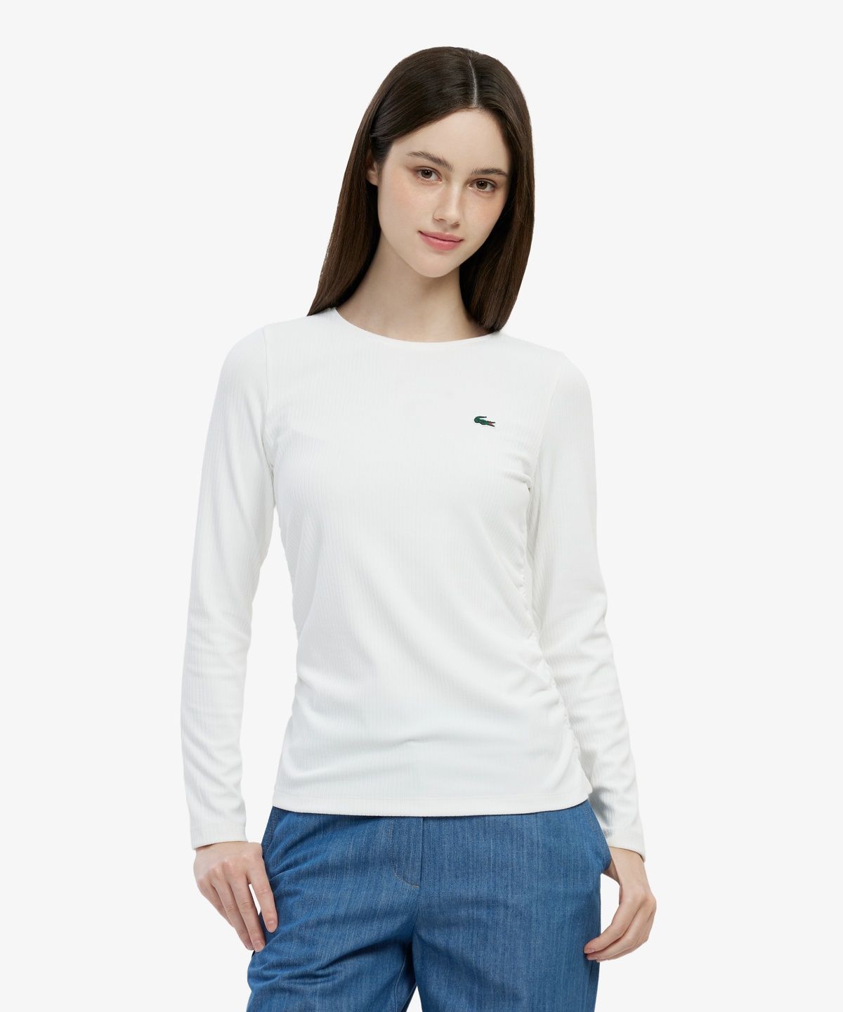 라코스테(LACOSTE) 여성 스트링 긴팔 티셔츠 TF624E-56G 70V