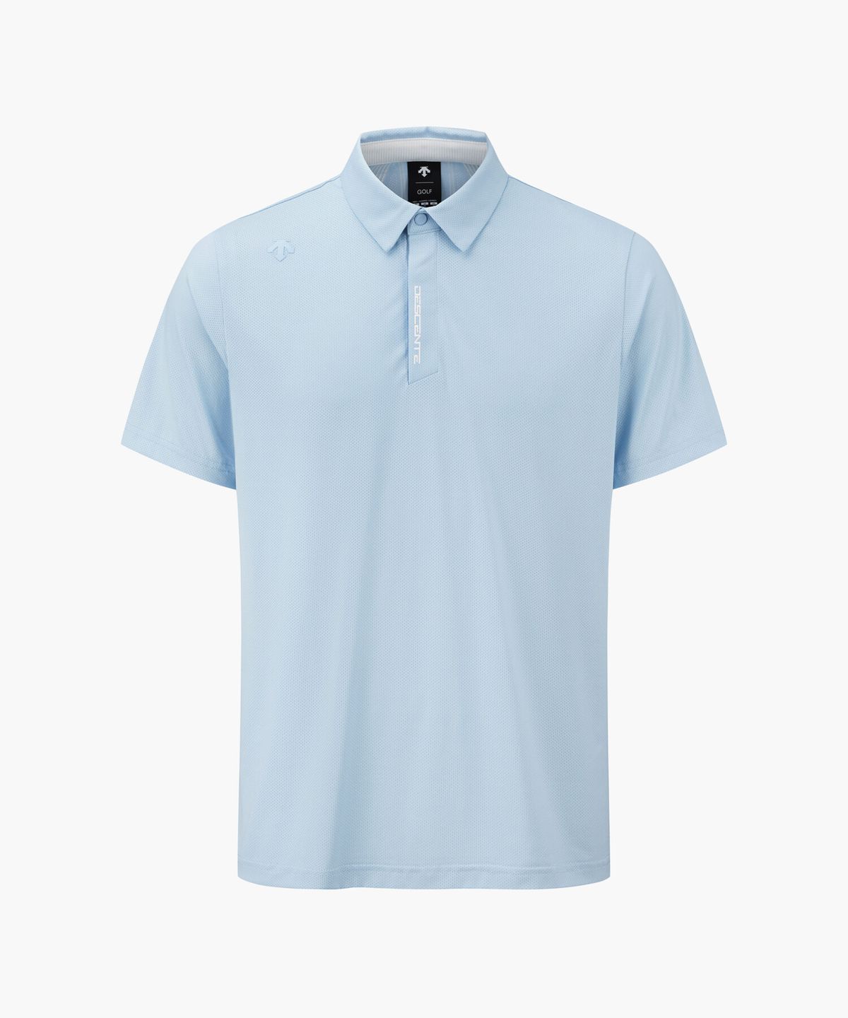 데상트 골프(DESCENTE GOLF) 남성 자가드 카라 반팔 티셔츠  DR22MFTS4D