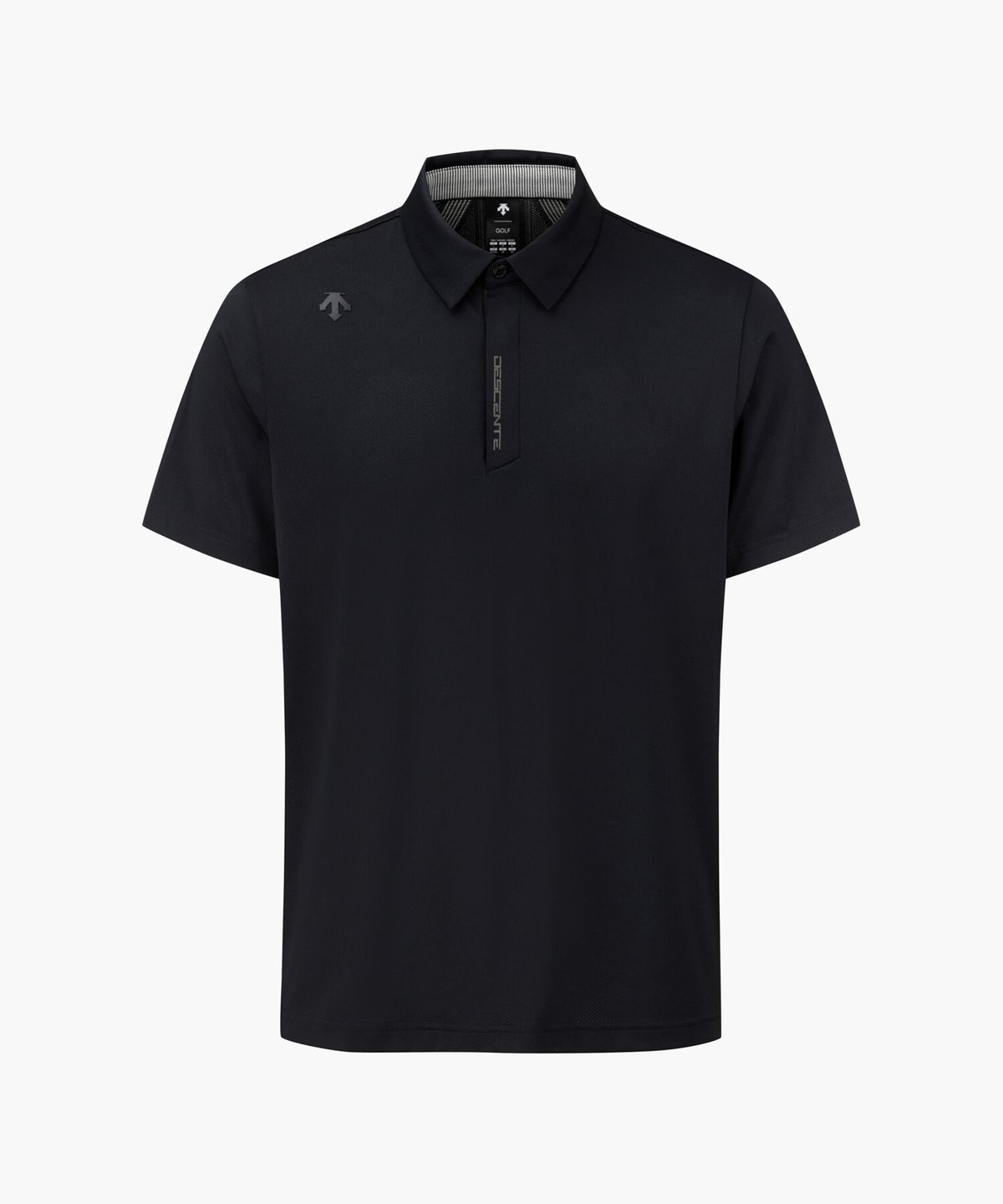 데상트 골프(DESCENTE GOLF) 남성 자가드 카라 반팔 티셔츠  DR22MFTS4D