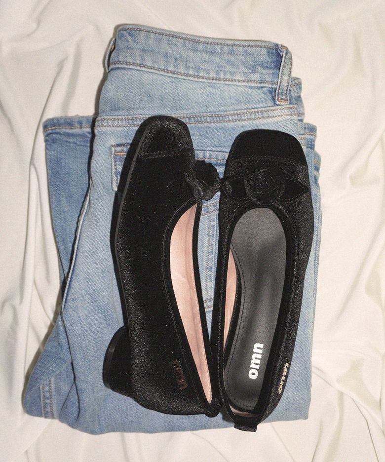 omn Rose Velvet Pumps _2colors