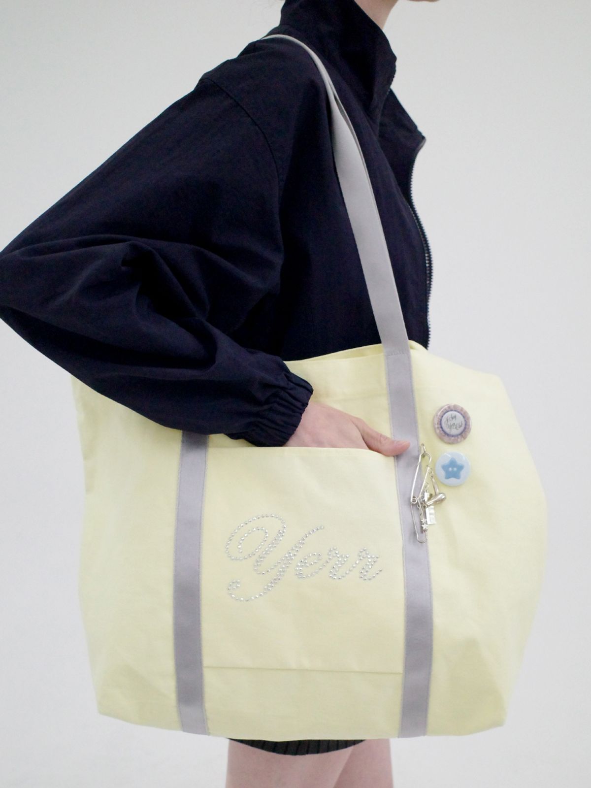 아이세이예르(ISAYYERR) Yerr Cotton Bag (lemon)